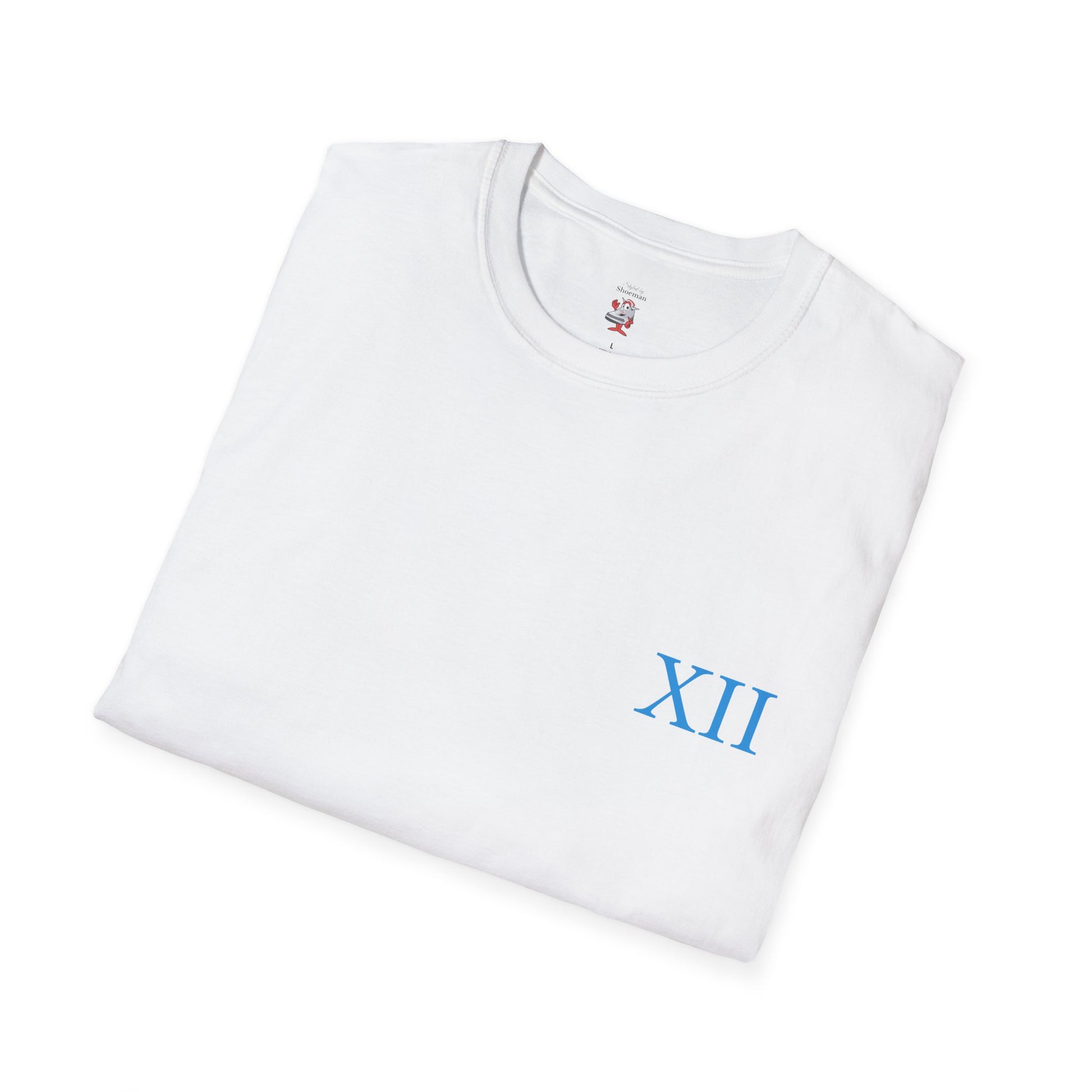 Matching Shirt For Air Jordan Retro 12 Melo White University Blue Sneaker Match