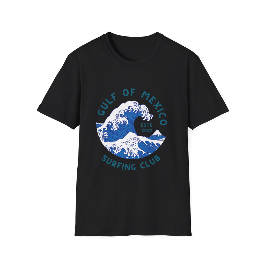 Gulf of Mexico Surfing Club T-Shirt Vintage Wave Graphic Tee Anti Trump Shirt