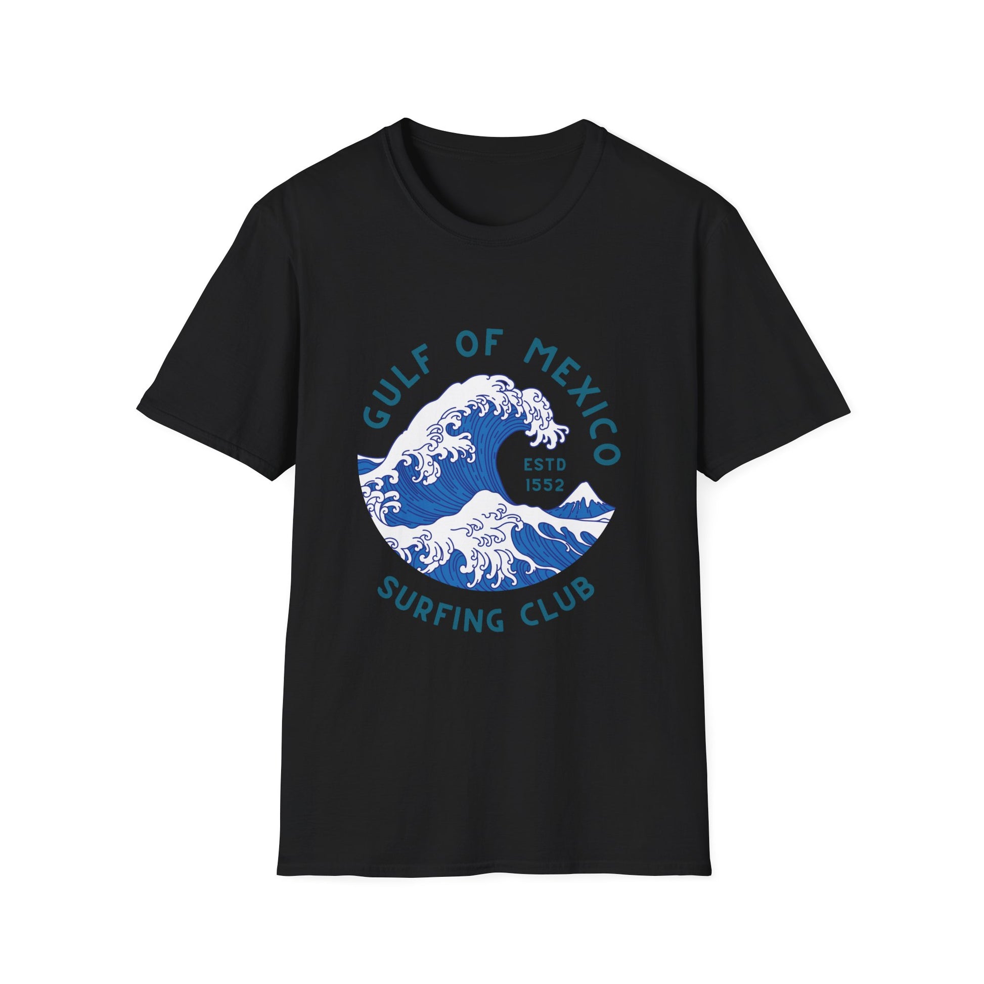 Gulf of Mexico Surfing Club T-Shirt Vintage Wave Graphic Tee Anti Trump Shirt