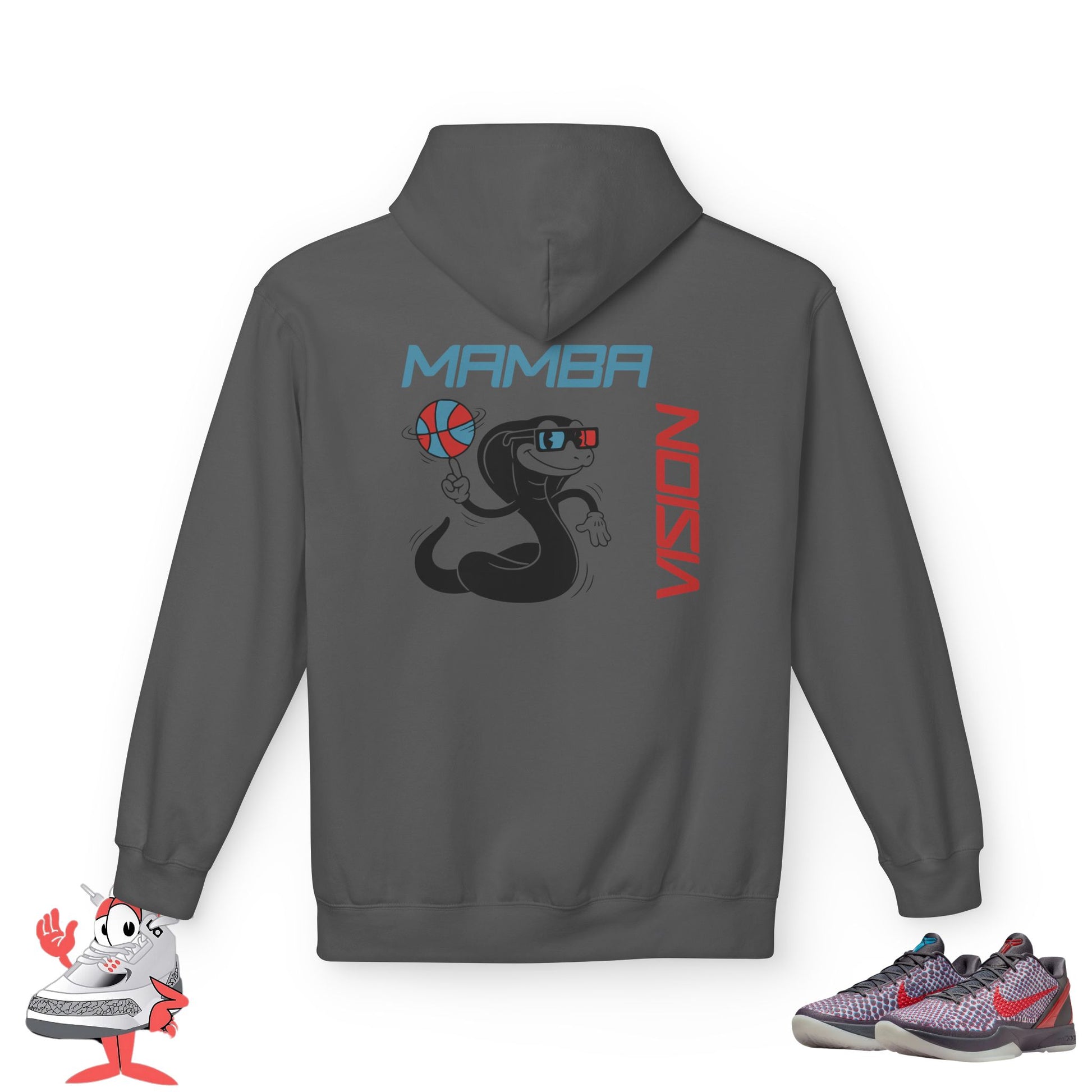 Mamba Vision Hoodie 3D Hollywood to Match Nike Kobe 6 VI All-Star Sweater Tee