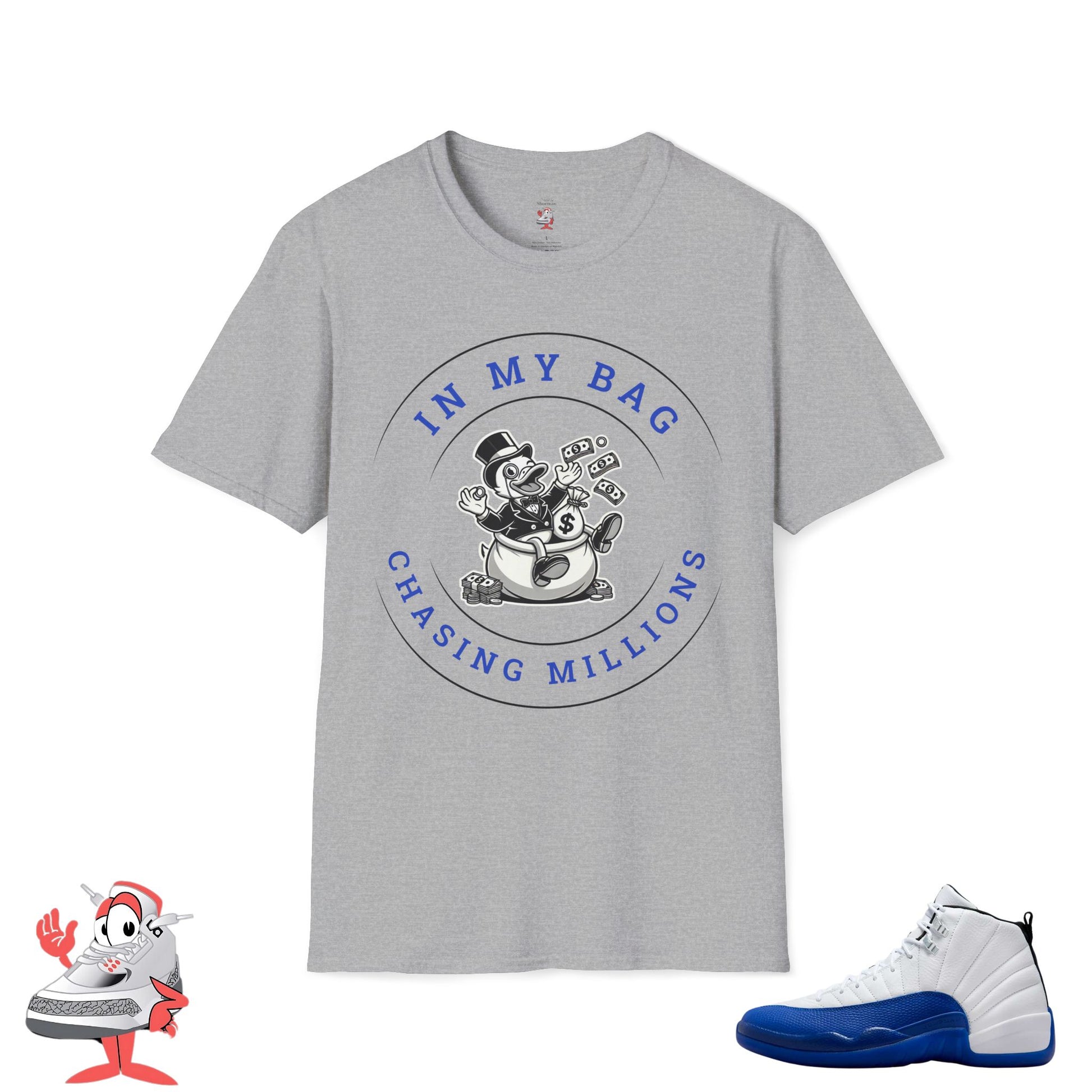 In My Bag Matching Jordan Retro 12 Blueberry Royal Blue Graphic T-Shirt Unisex