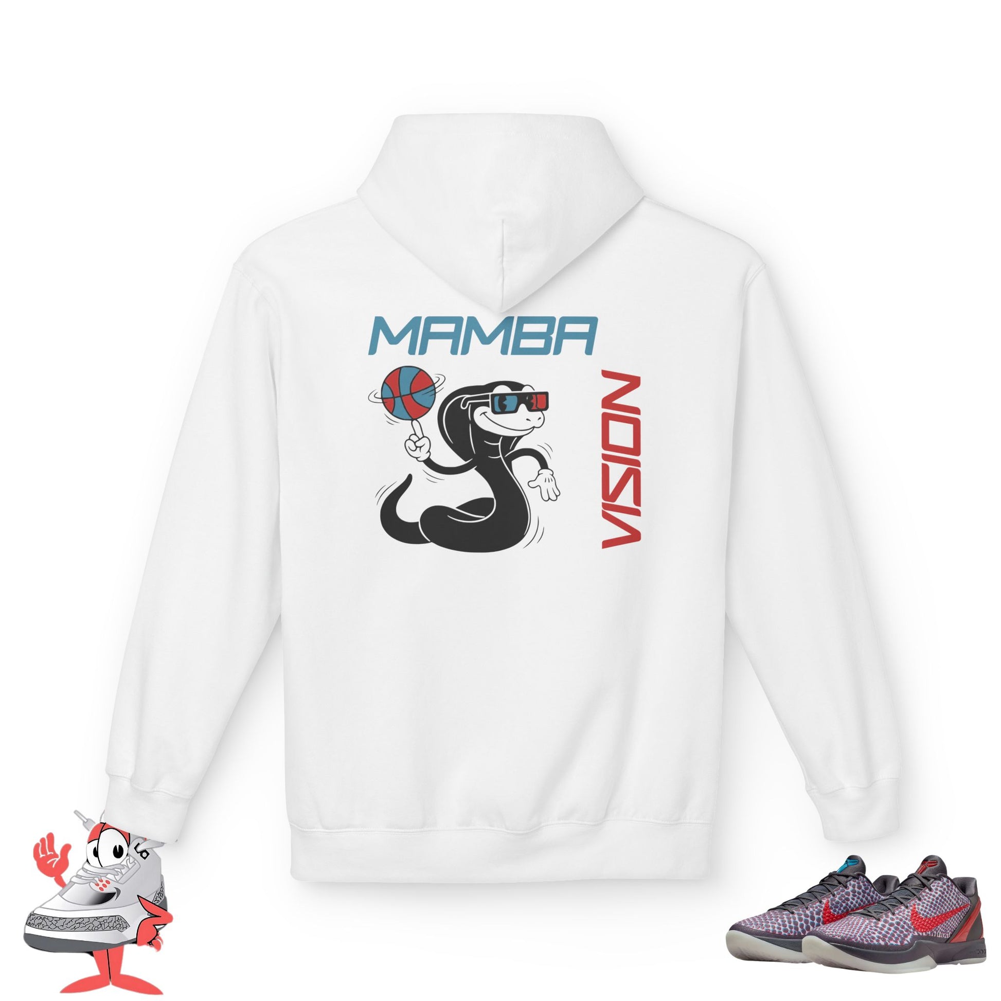 Mamba Vision Hoodie 3D Hollywood to Match Nike Kobe 6 VI All-Star Sweater Tee