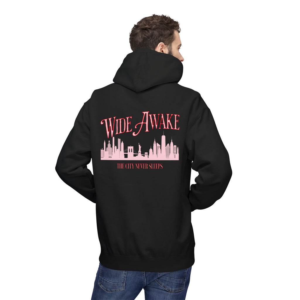 Matching Hoodie for Awake NY x Air Jordan Retro 5 Arctic Pink - ‘Wide Awake’ Hoodie – NYC Skyline Streetwear - Retro V Match