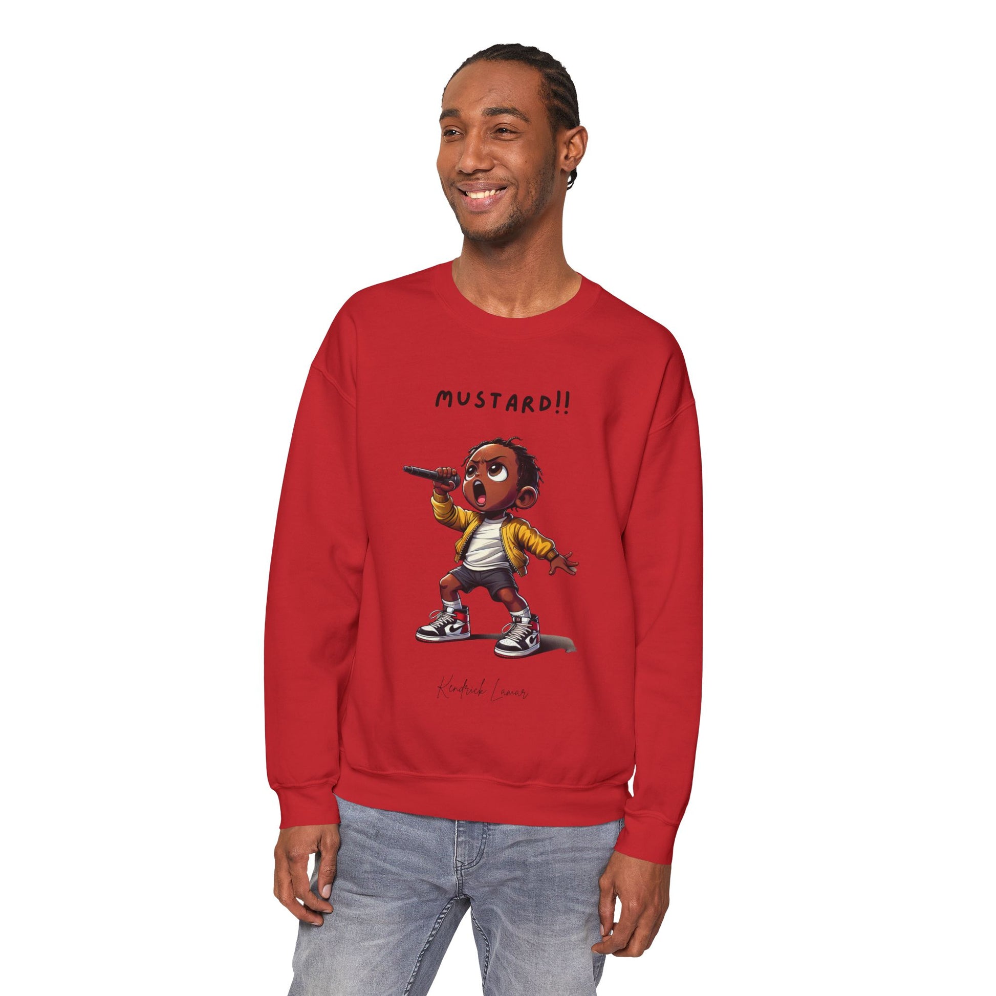 Kendrick Lamar Mustard Crewneck Sweater Not Like Us Hip Hop For Fans Merch Drake