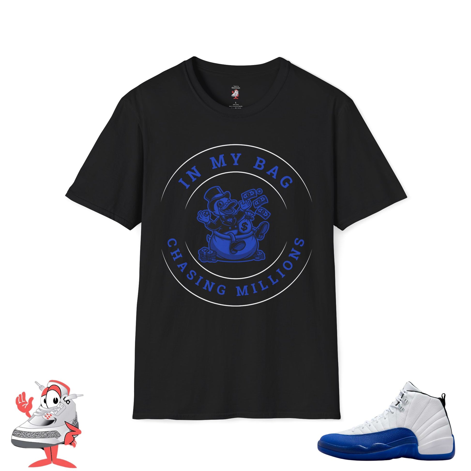 In My Bag Matching Jordan Retro 12 Blueberry Royal Blue Graphic T-Shirt Unisex