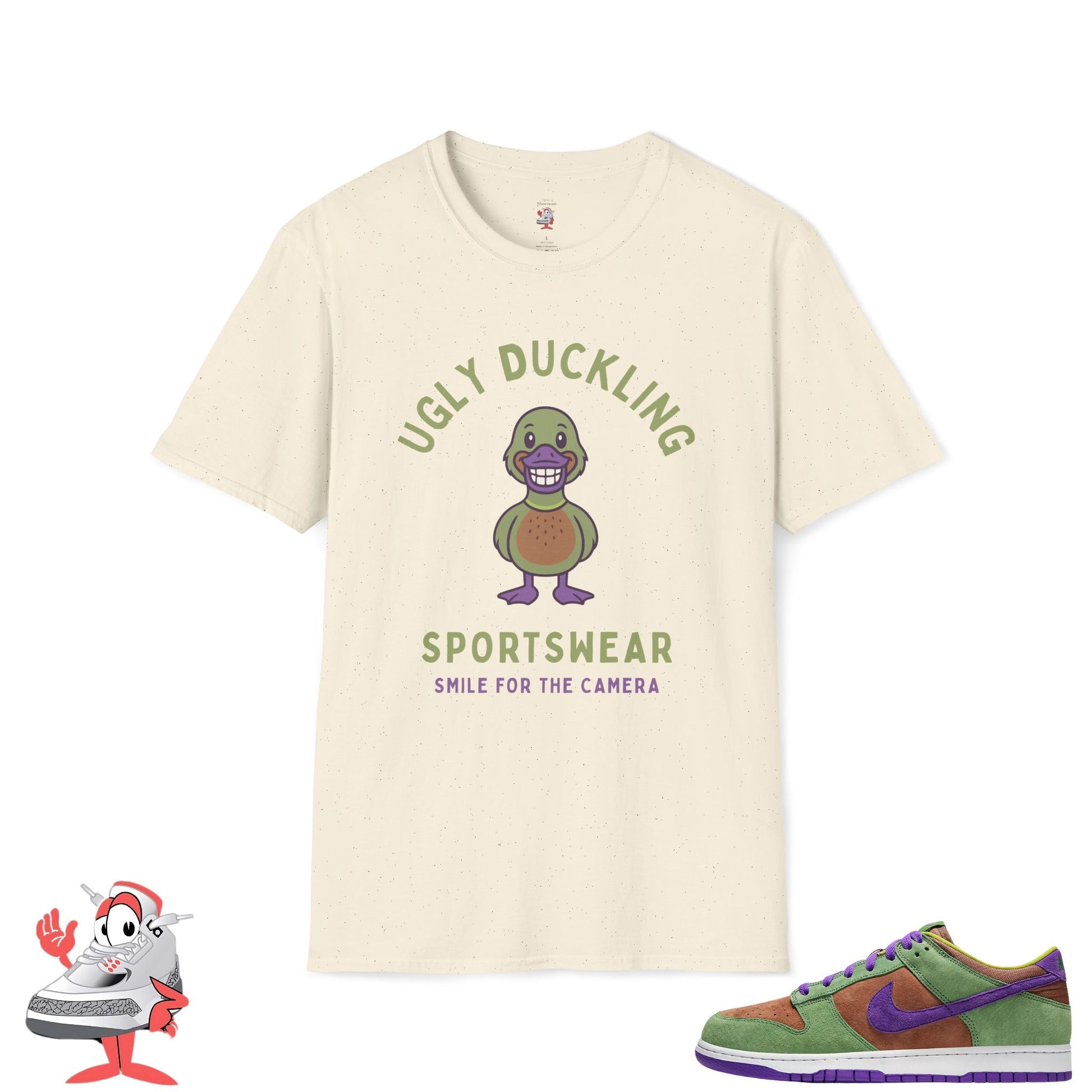 Matching Shirt For Nike Dunk Low Veneer Ugly Duckling Pack 2024 Purple Green