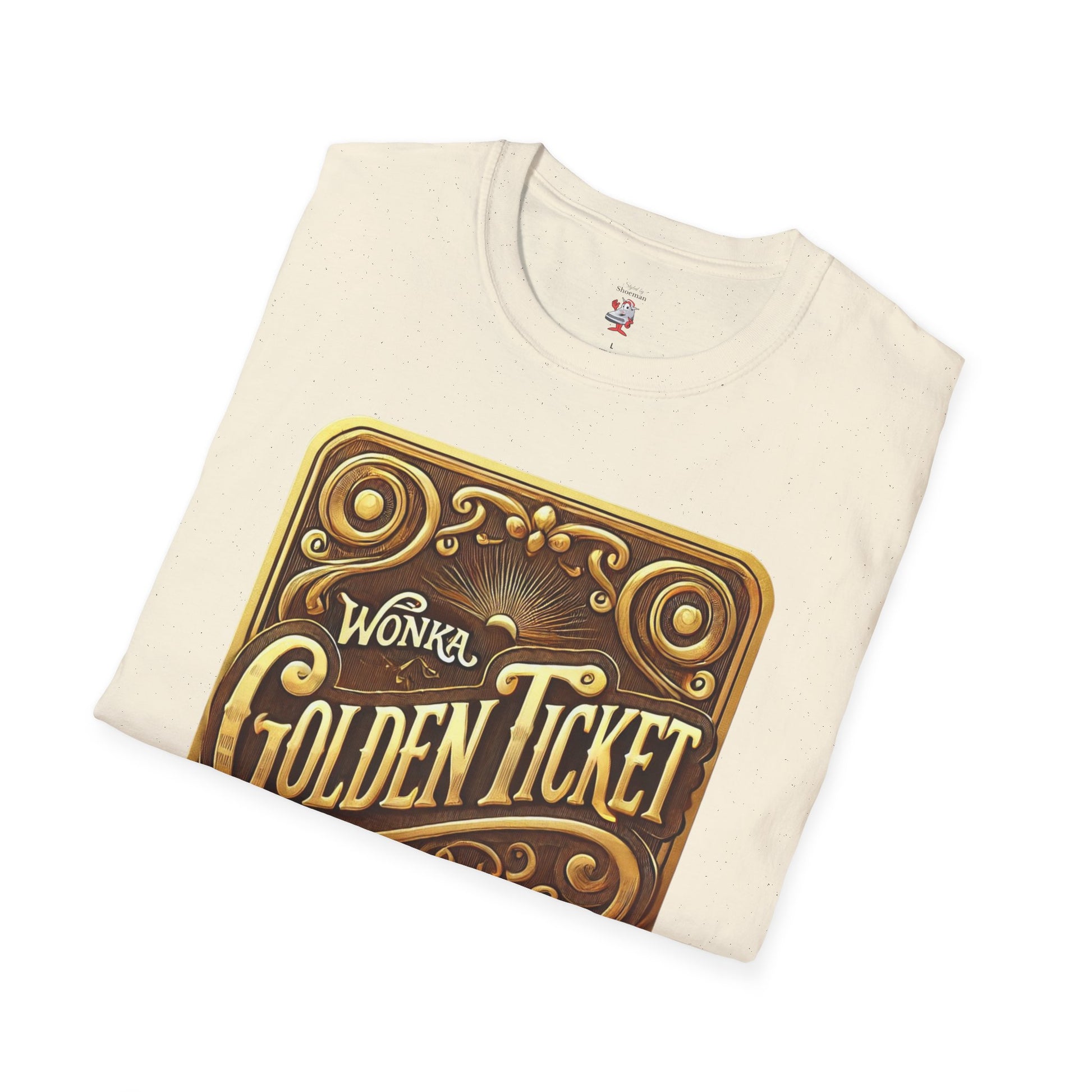 T-Shirt Match for Air Jordan 5 Retro Golden Ticket Willy Wonka Brown Gold WMNS