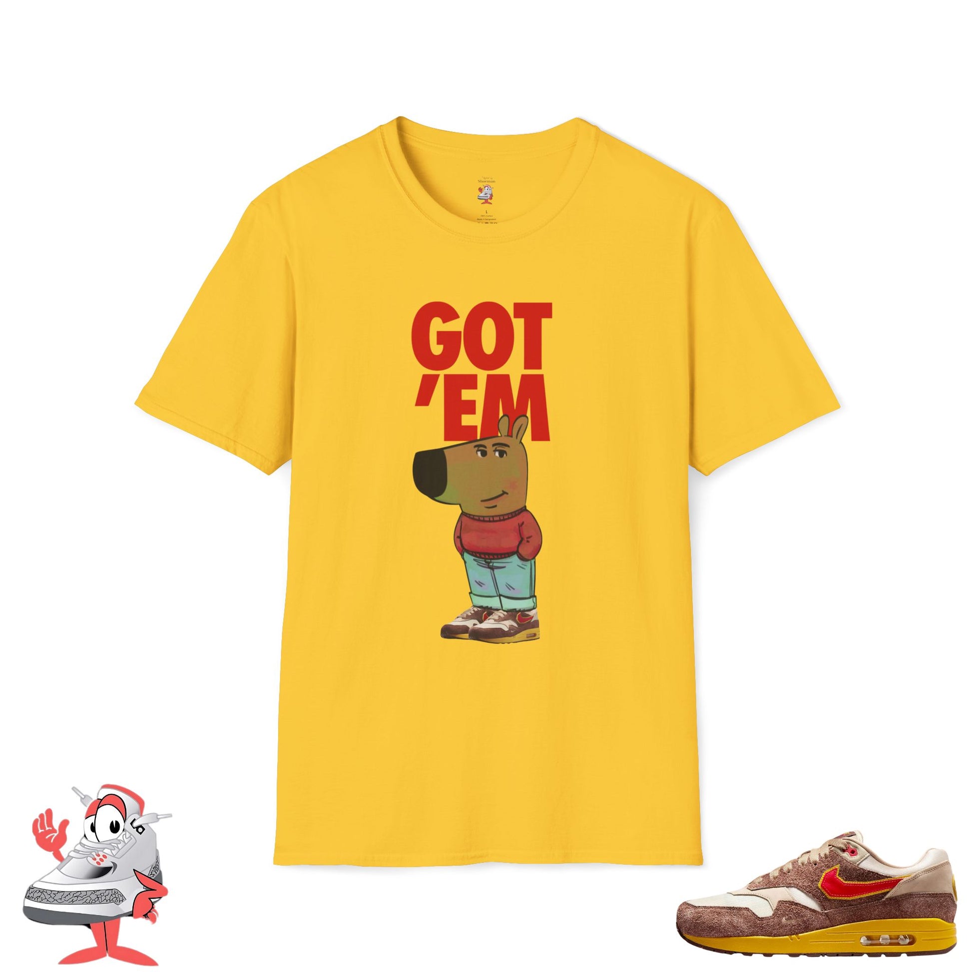 Matching Shirt for Nike Air Max 1 Big Head Origin Chill Guy Got Em T-Shirt DK