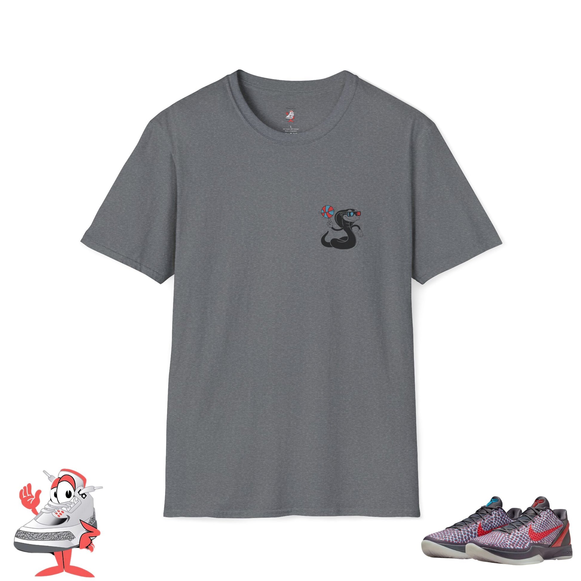 Mamba Vision Shirt Match For Nike Kobe 6 Protro "All-Star 3D" Hollywood VI Tee