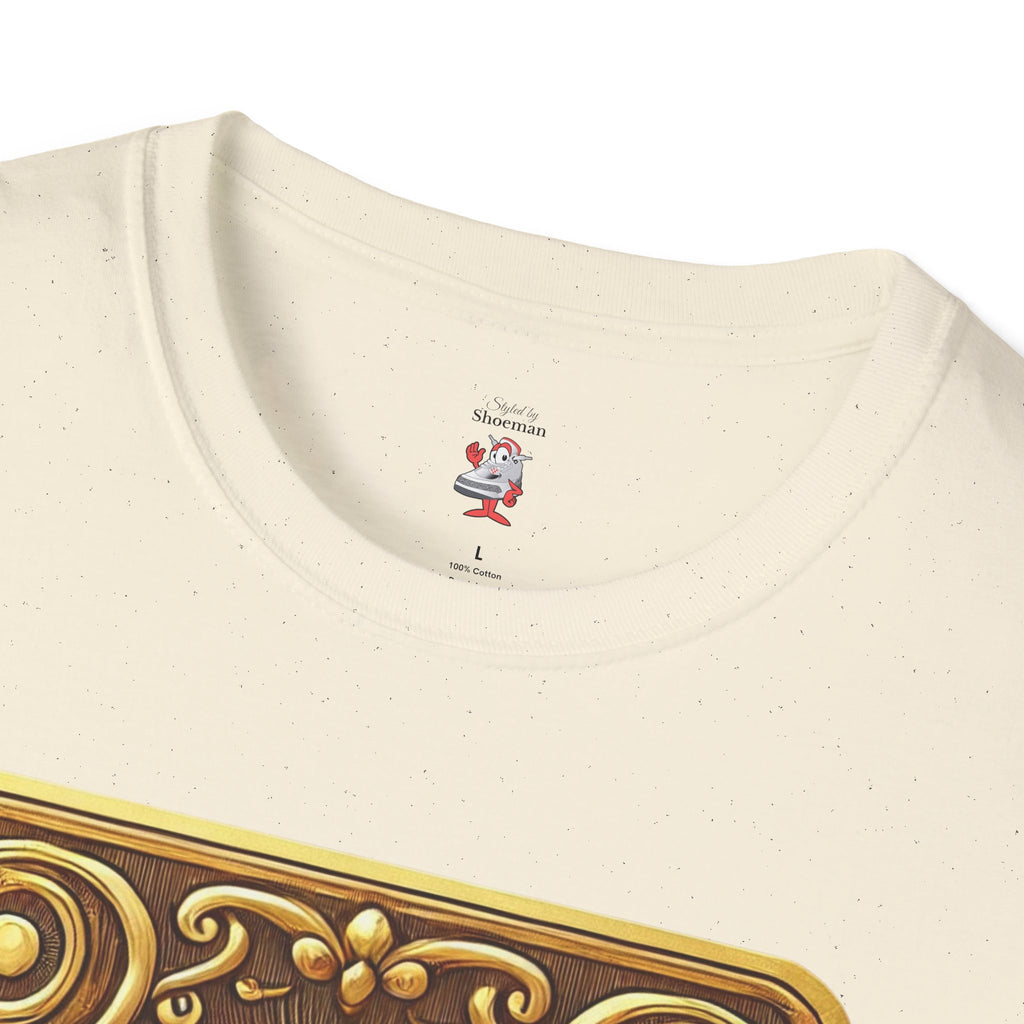 T-Shirt Match for Air Jordan 5 Retro Golden Ticket Willy Wonka Brown Gold WMNS