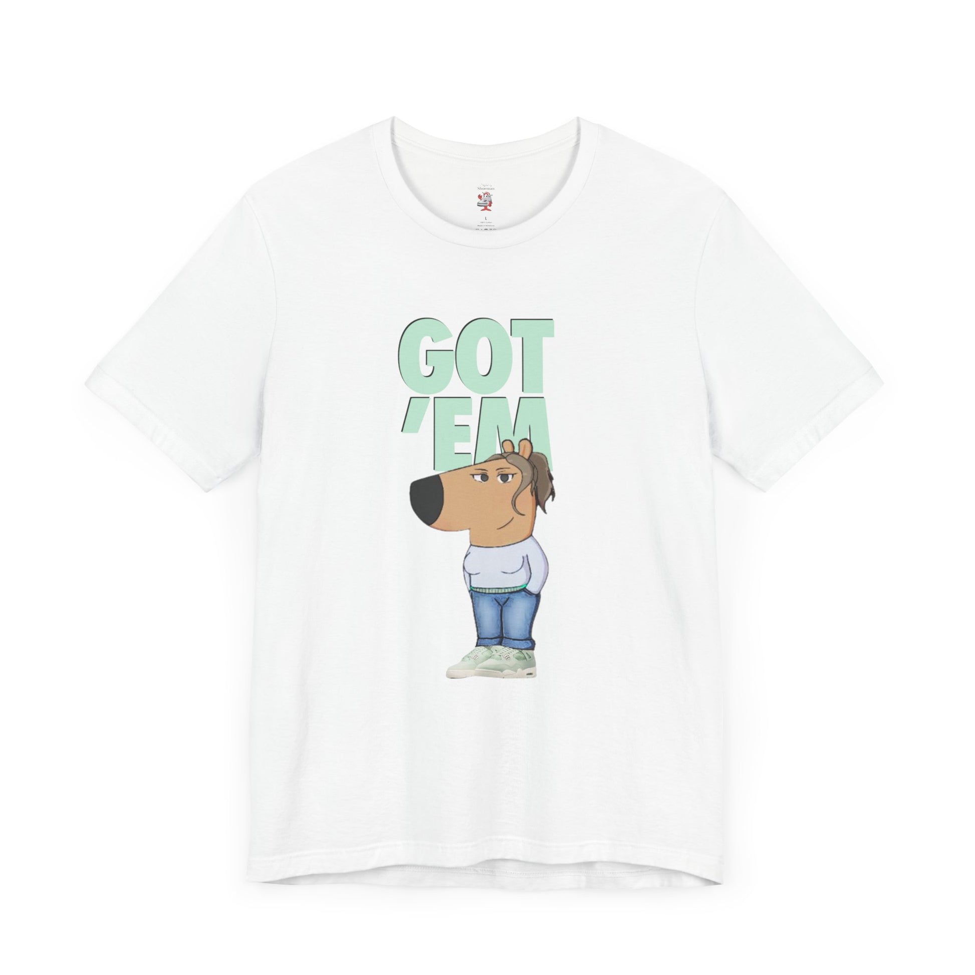 Womens Air Jordan Retro 4 Seafoam T-Shirt Jordan Matching Tee Girls Jordan Tee