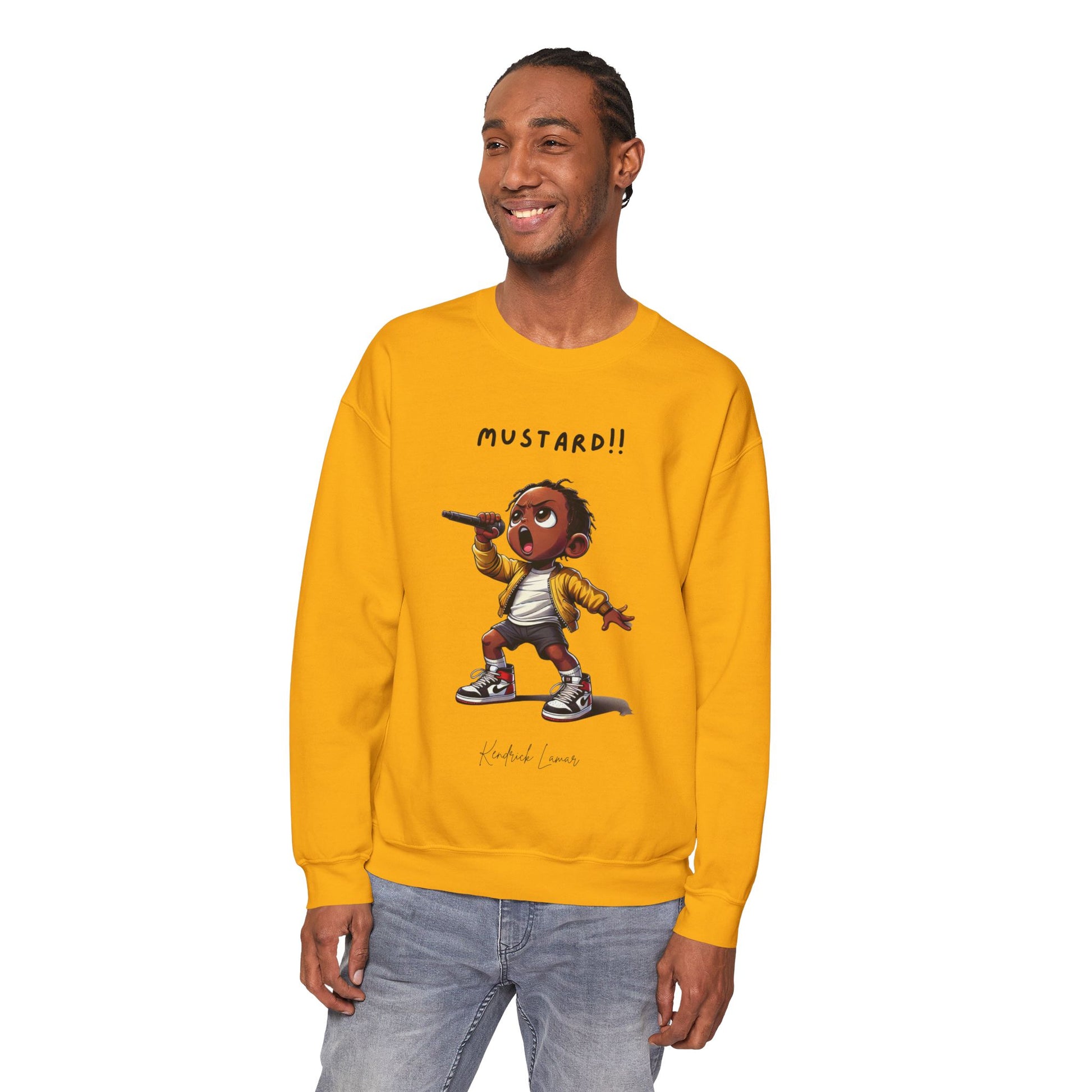 Kendrick Lamar Mustard Crewneck Sweater Not Like Us Hip Hop For Fans Merch Drake