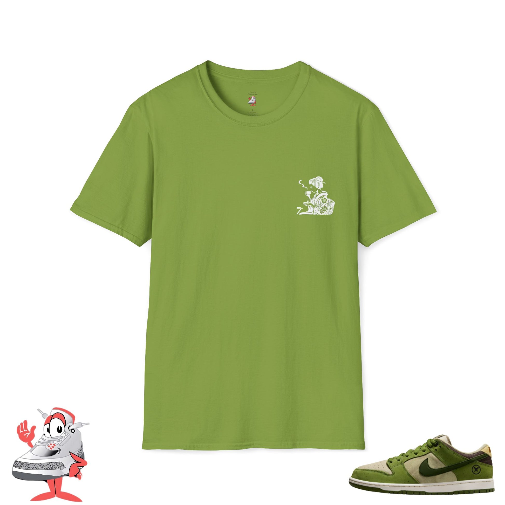 Matching Shirt for Nike SB Dunk Low Matcha Yuto Horigome Japan Tea Garden Tee