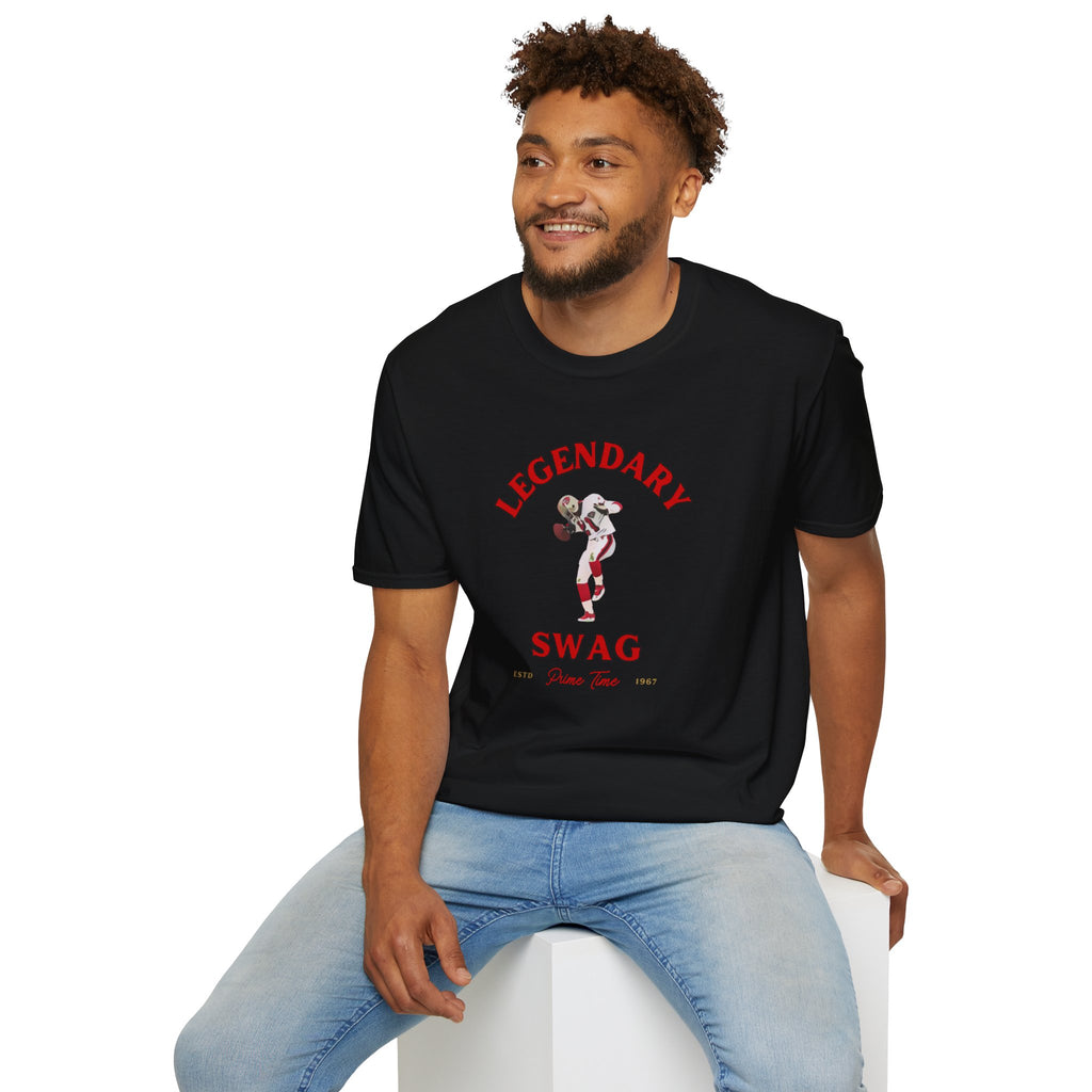 Legendary Swag T-Shirt Matches Nike Air Diamond Turf Prime Red 49ers Tee Deion