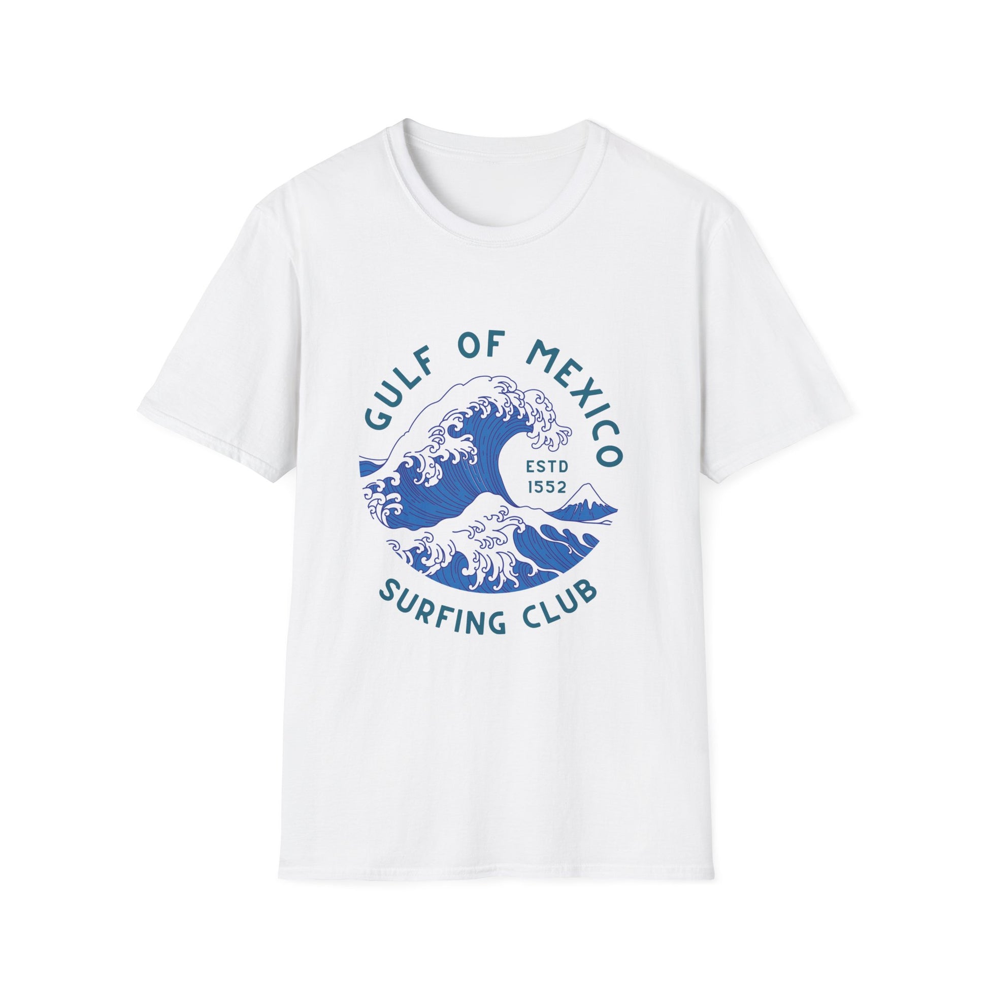 Gulf of Mexico Surfing Club T-Shirt Vintage Wave Graphic Tee Anti Trump Shirt