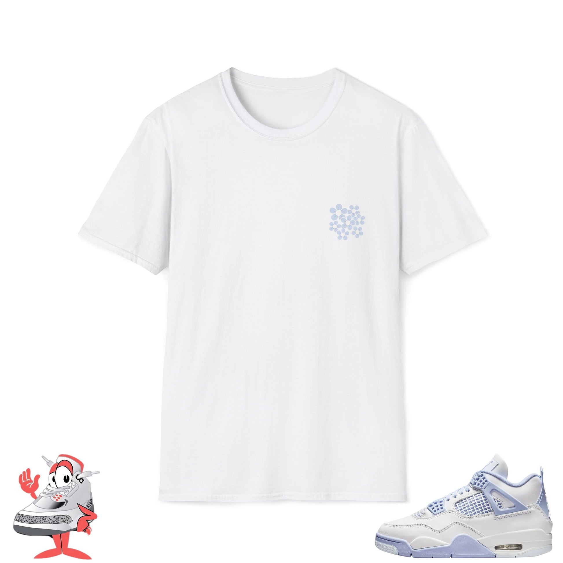 Matching Shirt For Air Jordan Retro 4 Forget Me Not Sneakers Mothers Day Shoe
