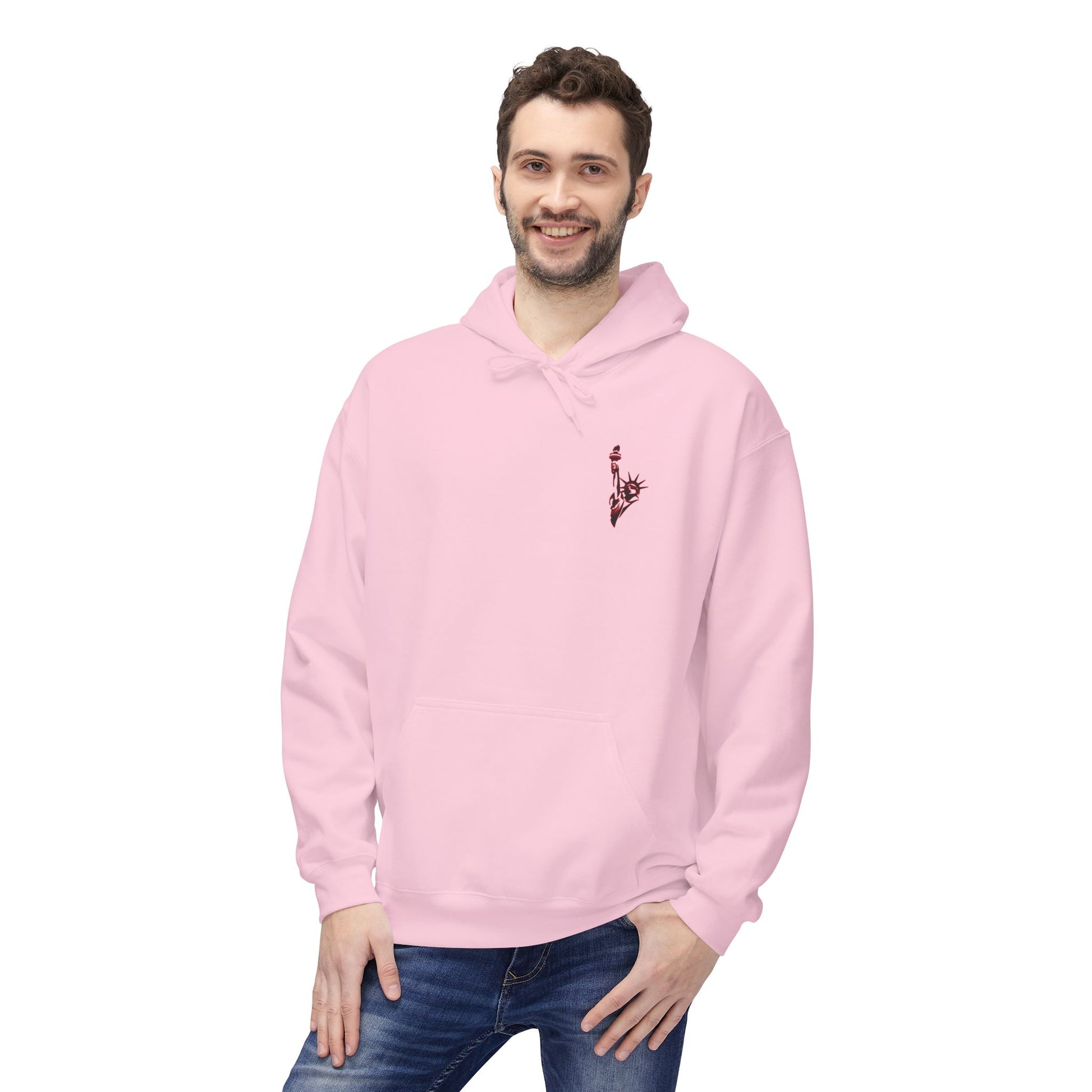 Matching Hoodie for Awake NY x Air Jordan Retro 5 Arctic Pink - ‘Wide Awake’ Hoodie – NYC Skyline Streetwear - Retro V Match
