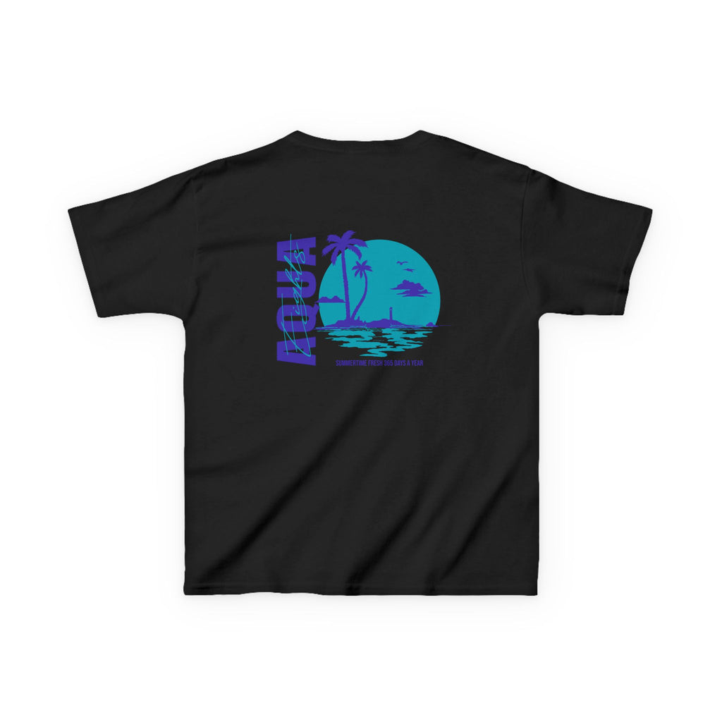 Kids Matching Shirt Nike Air Jordan Retro 8 Aqua Black Purple Sneaker Match Tee