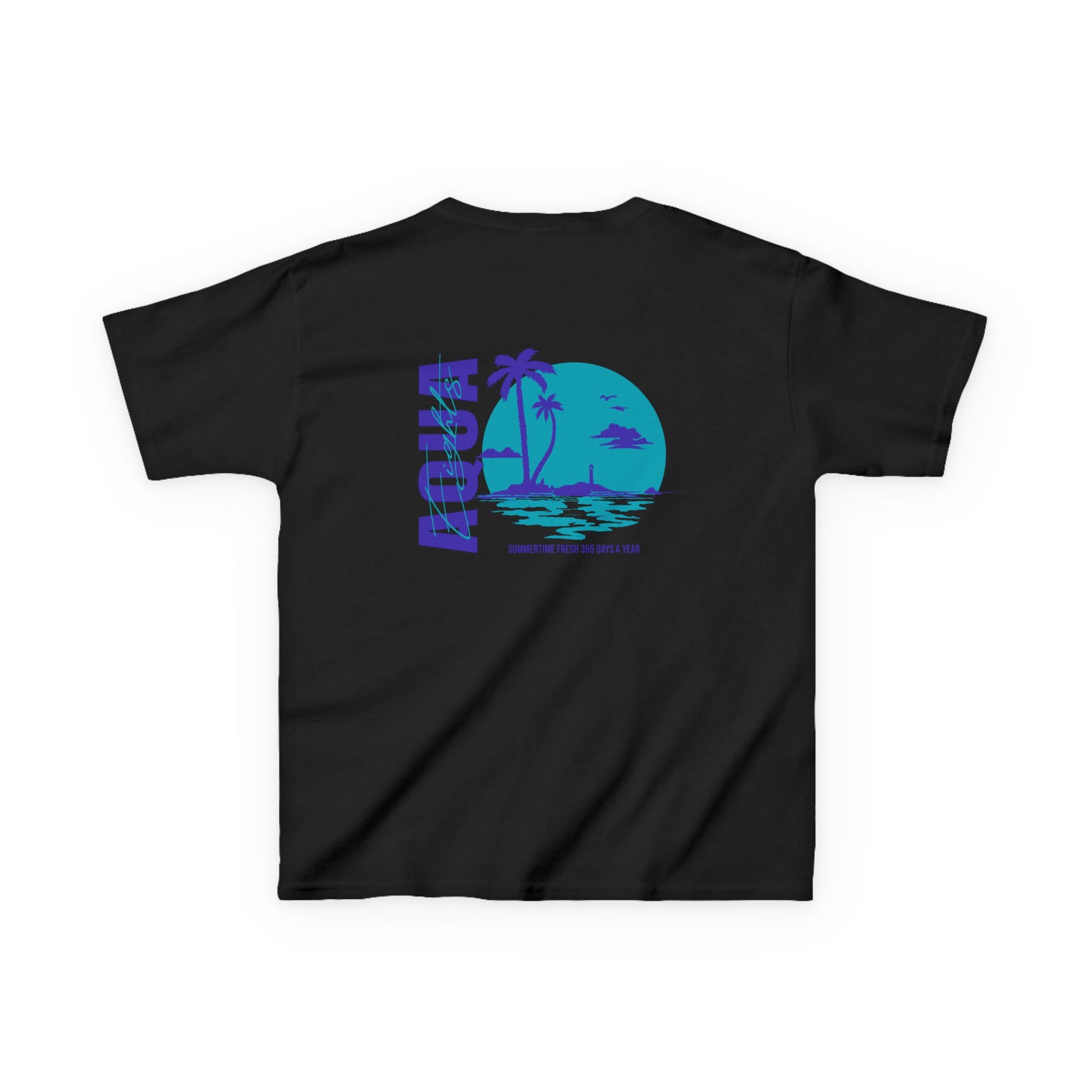 Kids Matching Shirt Nike Air Jordan Retro 8 Aqua Black Purple Sneaker Match Tee