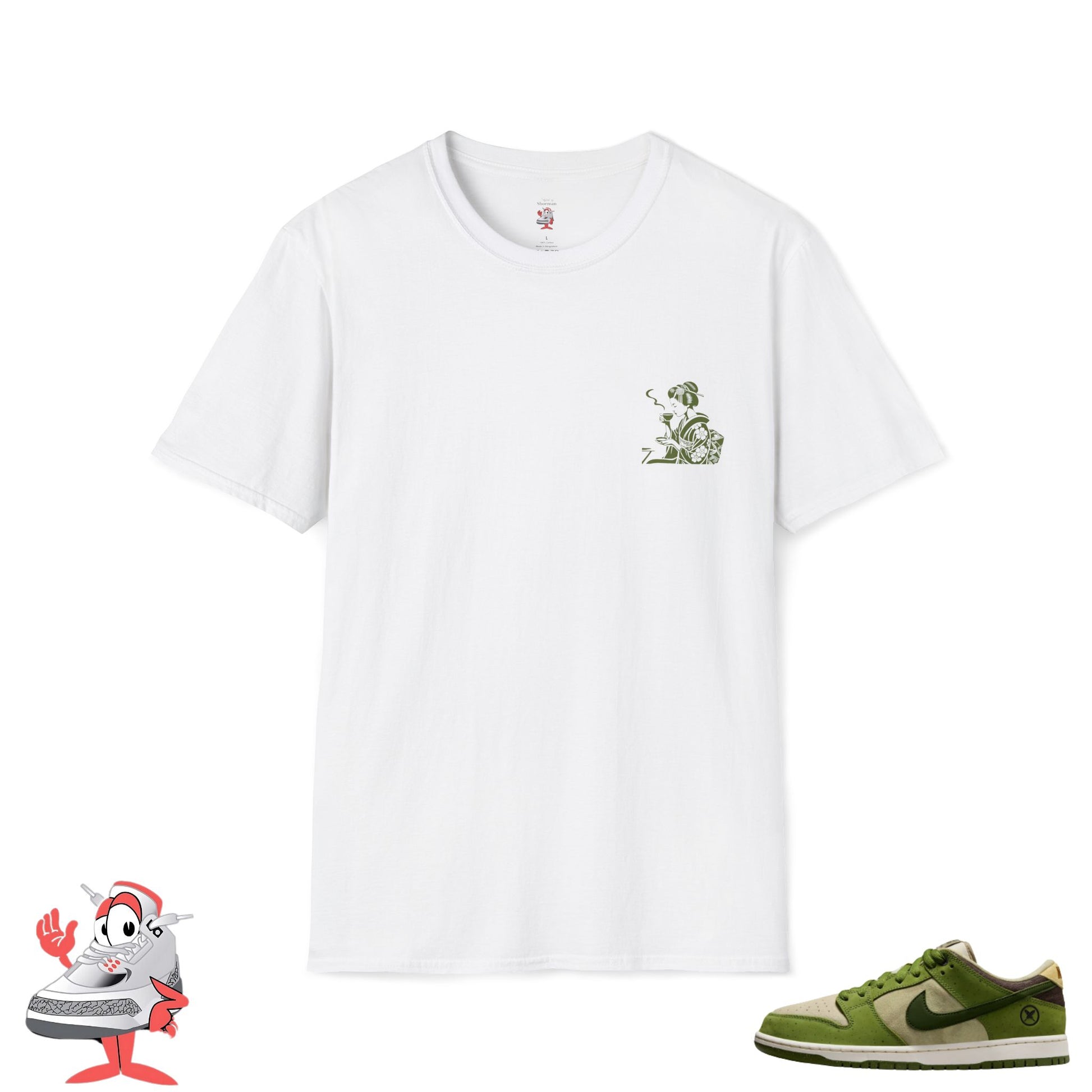 Matching Shirt for Nike SB Dunk Low Matcha Yuto Horigome Japan Tea Garden Tee