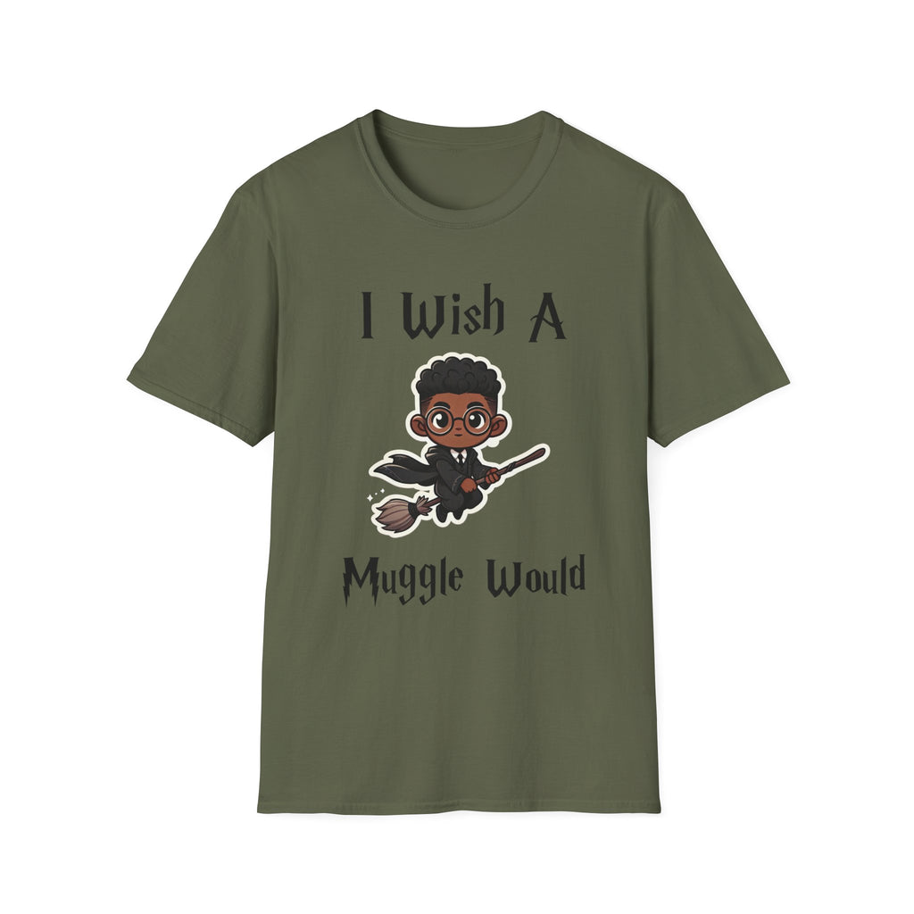 I Wish A Muggle Would Harry Potter Wizarding World T-Shirt Tee Unisex Shirt Soft