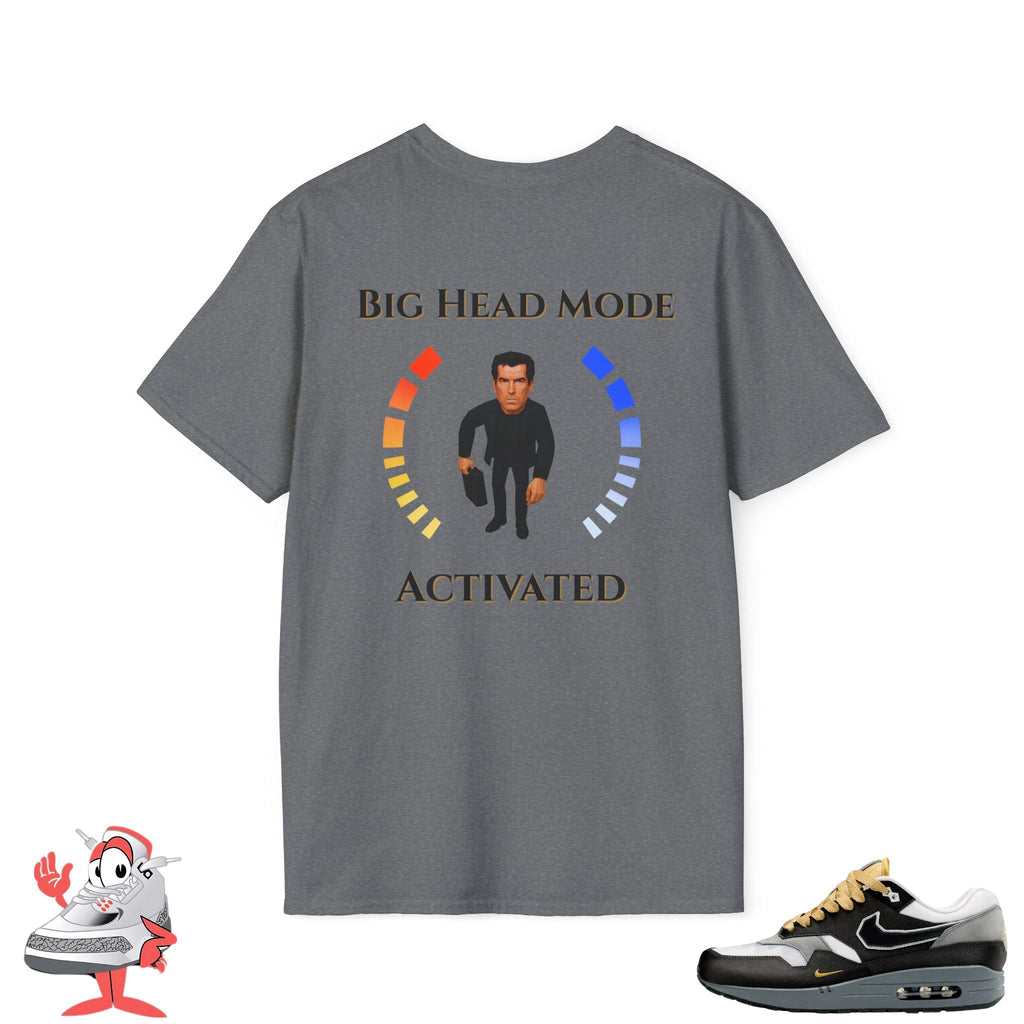 Matching Shirt For Nike Air Max 1 Big Head Mode T-Shirt Goldeneye 007 Match Tee