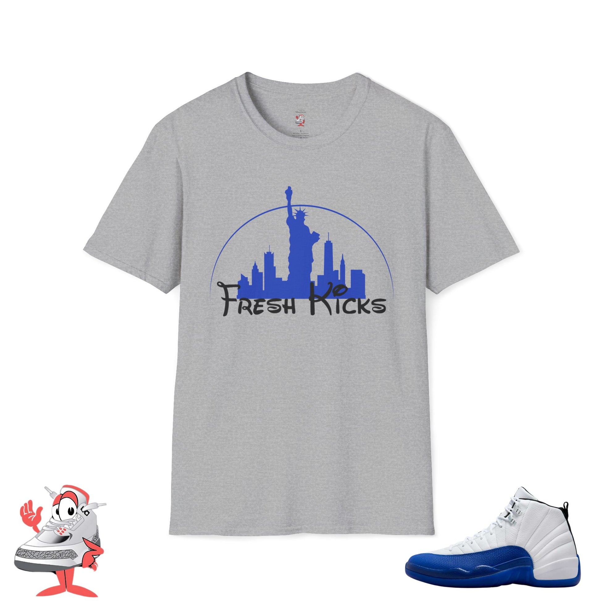 Retro 12 Blueberry Sport Royal Jordan Basketball Tee Vintage T-Shirt Unisex XII