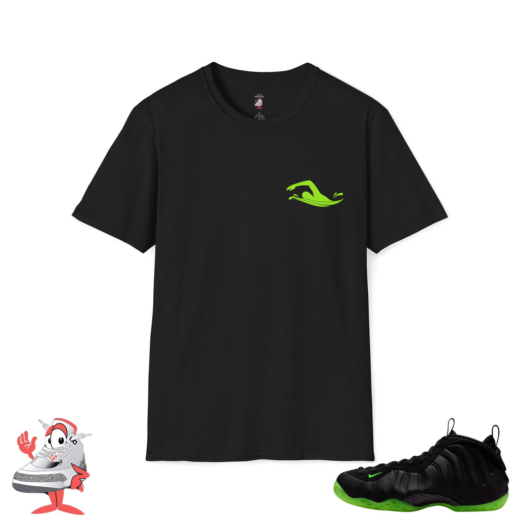 Nike Air Foamposite One Black Volt Green Matching Shirt Drip Or Drown Swim Club