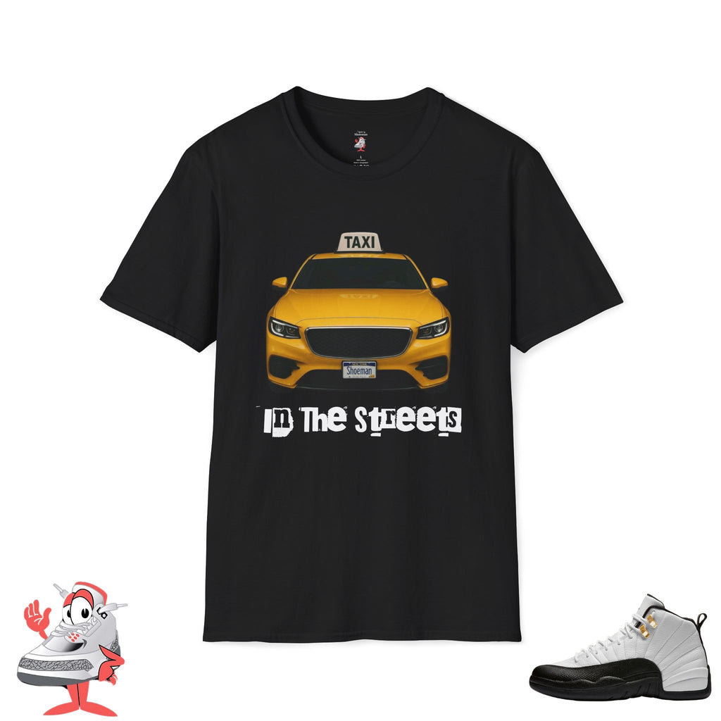 Taxi Shirt Jordan 12 Match "In The Streets" Tee NYC Cab Sneaker Match T-Shirt