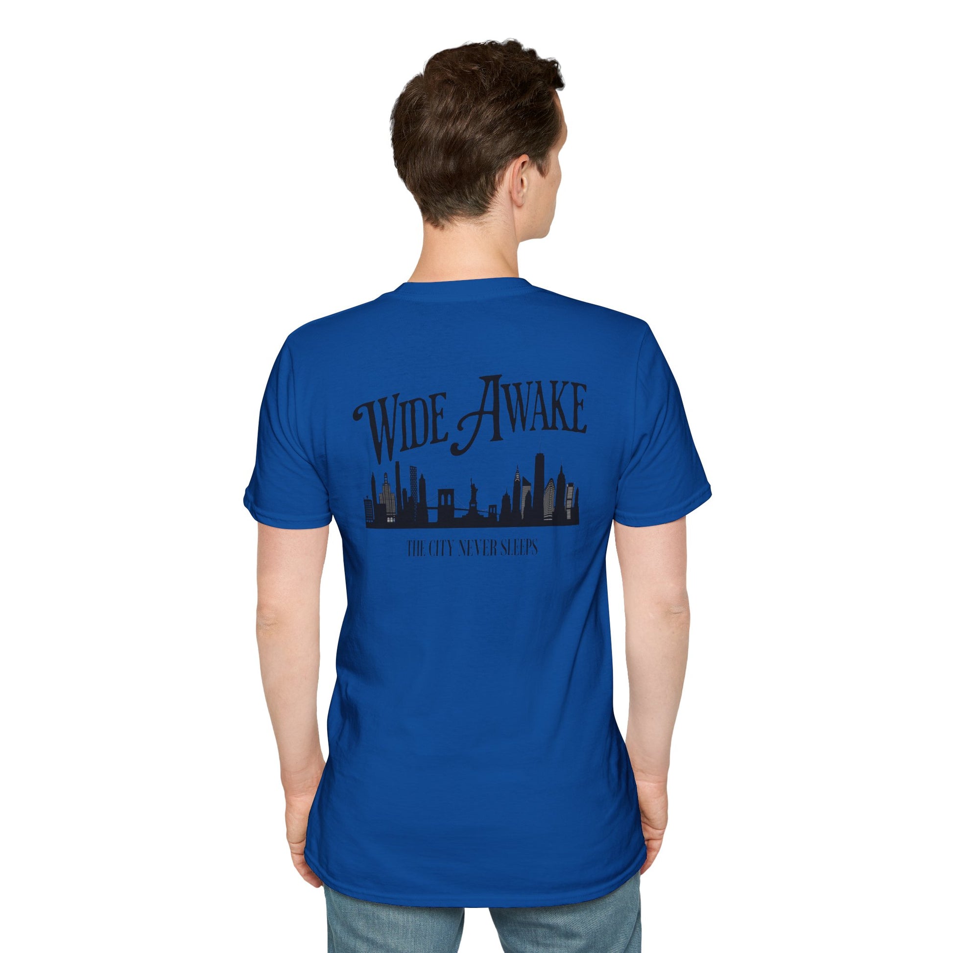 Matching Shirt For Awake NY x Air Jordan Retro 5 Black Racer Blue Sneaker Match