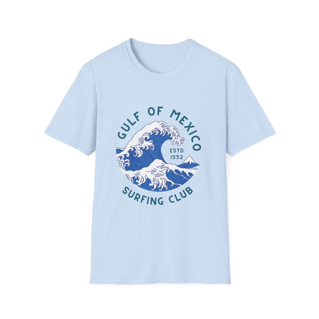 Gulf of Mexico Surfing Club T-Shirt Vintage Wave Graphic Tee Anti Trump Shirt