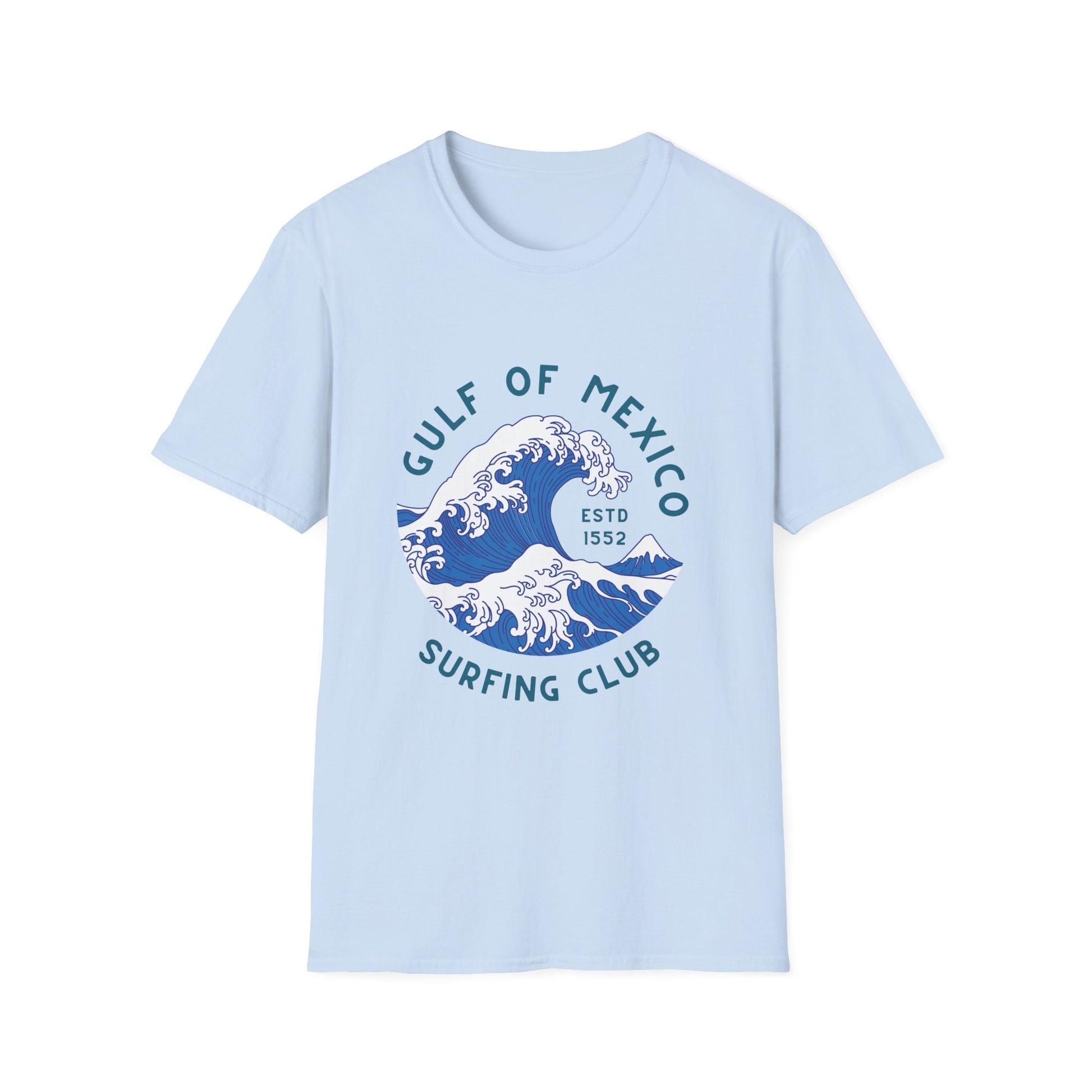 Gulf of Mexico Surfing Club T-Shirt Vintage Wave Graphic Tee Anti Trump Shirt