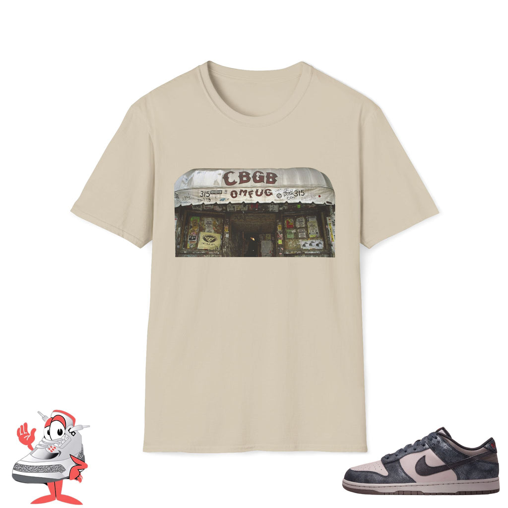 Nike Dunk Low SB CBGB Matching Shirt Vintage Graphic T-Shirt Unisex Music Tee