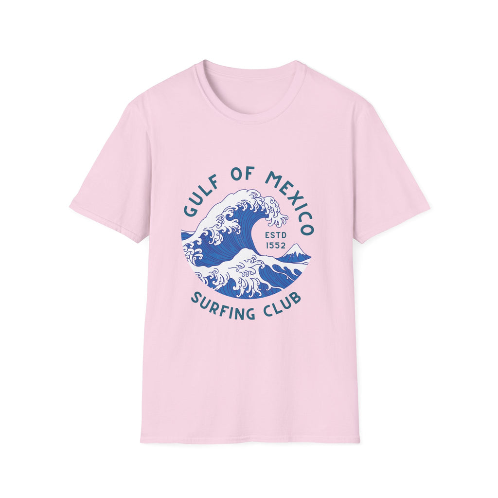 Gulf of Mexico Surfing Club T-Shirt Vintage Wave Graphic Tee Anti Trump Shirt