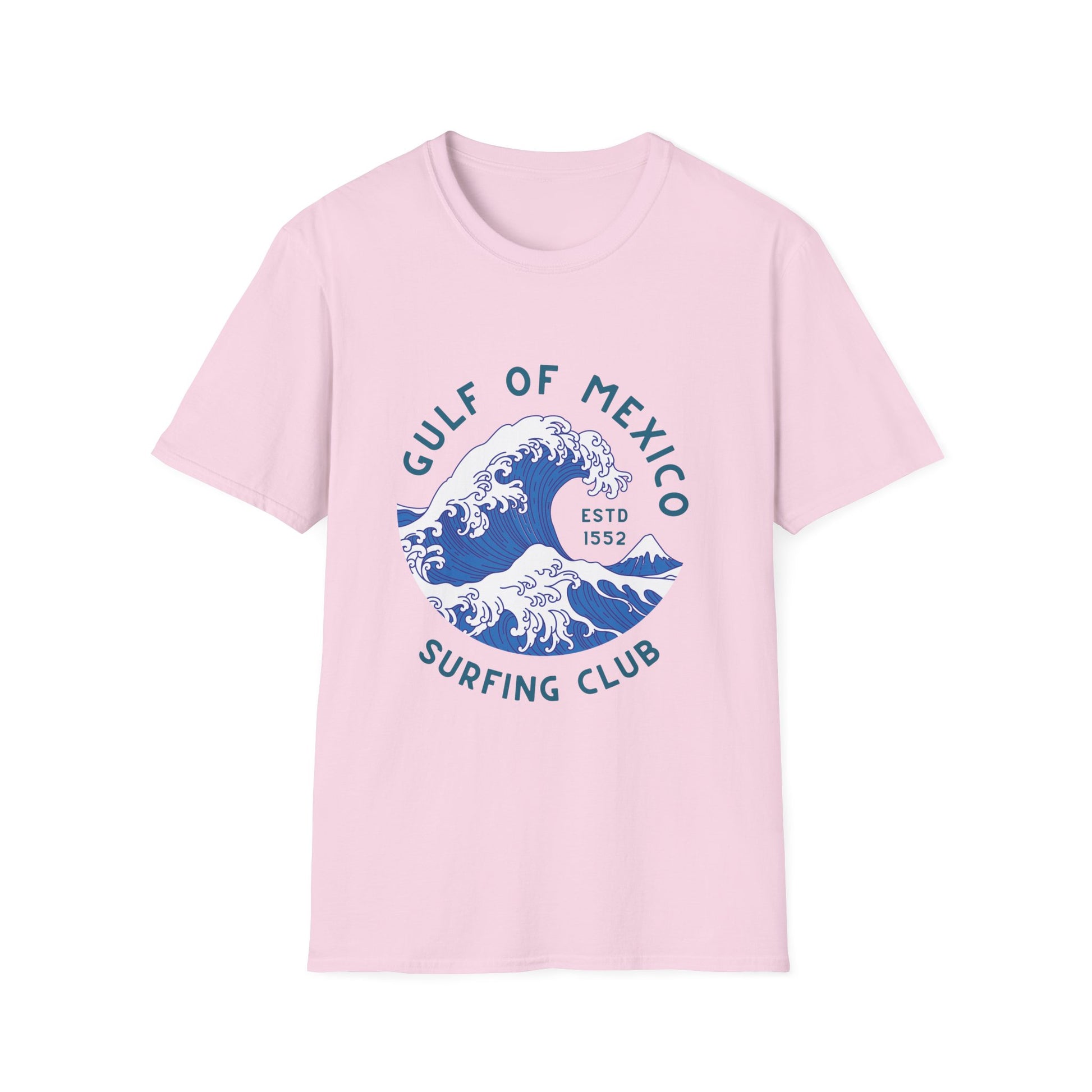 Gulf of Mexico Surfing Club T-Shirt Vintage Wave Graphic Tee Anti Trump Shirt