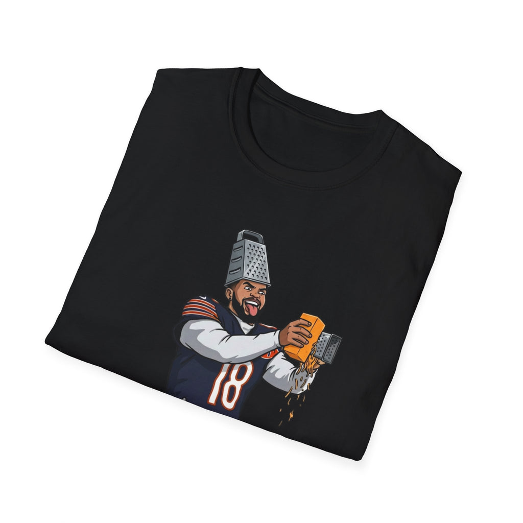 Caleb Williams Cheese Grater Funny Chicago Bears Football Fan T-Shirt NFL Tee