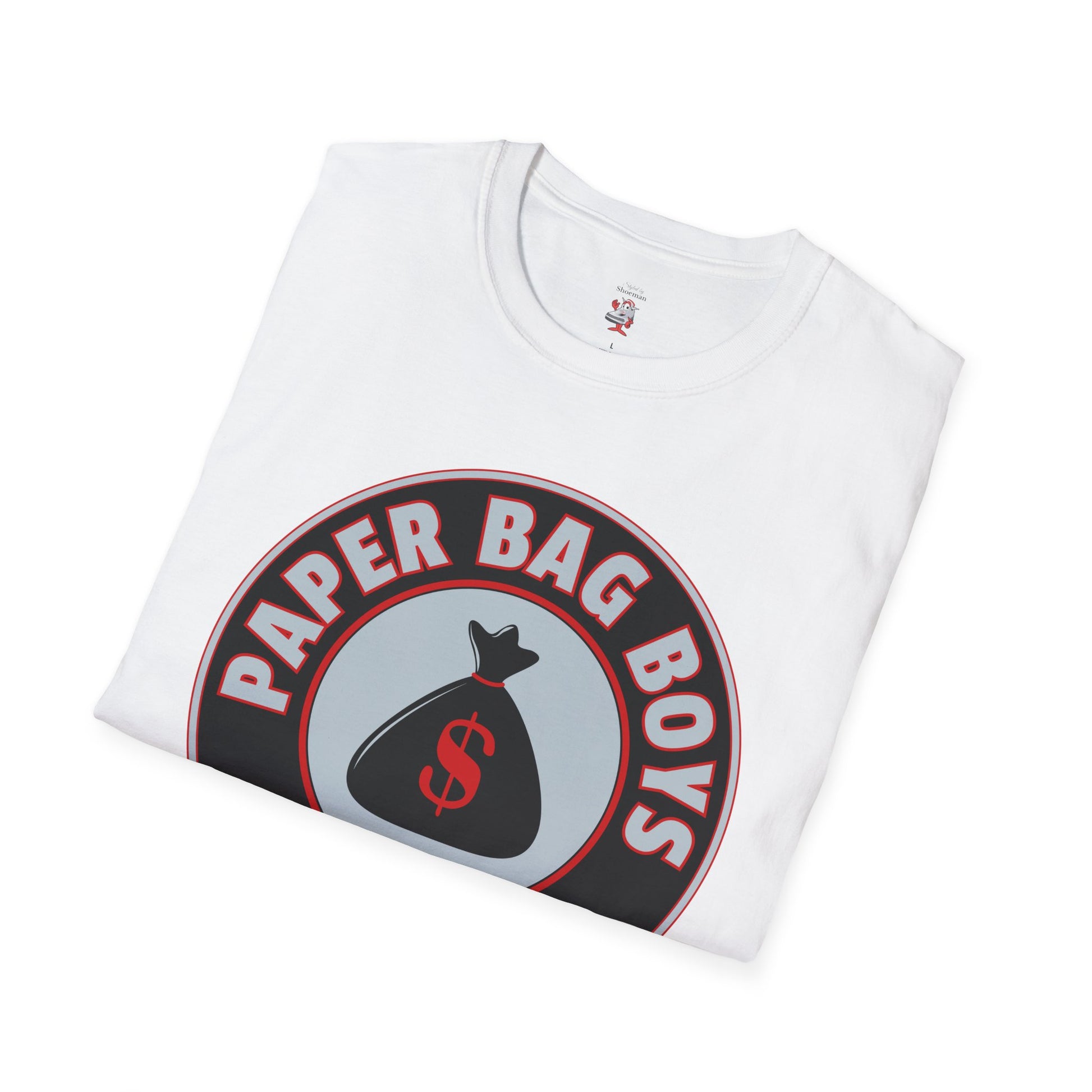Paper Bag Boys T-Shirt Air Jordan Retro 5 Reimagined Black Metallic Silver Match