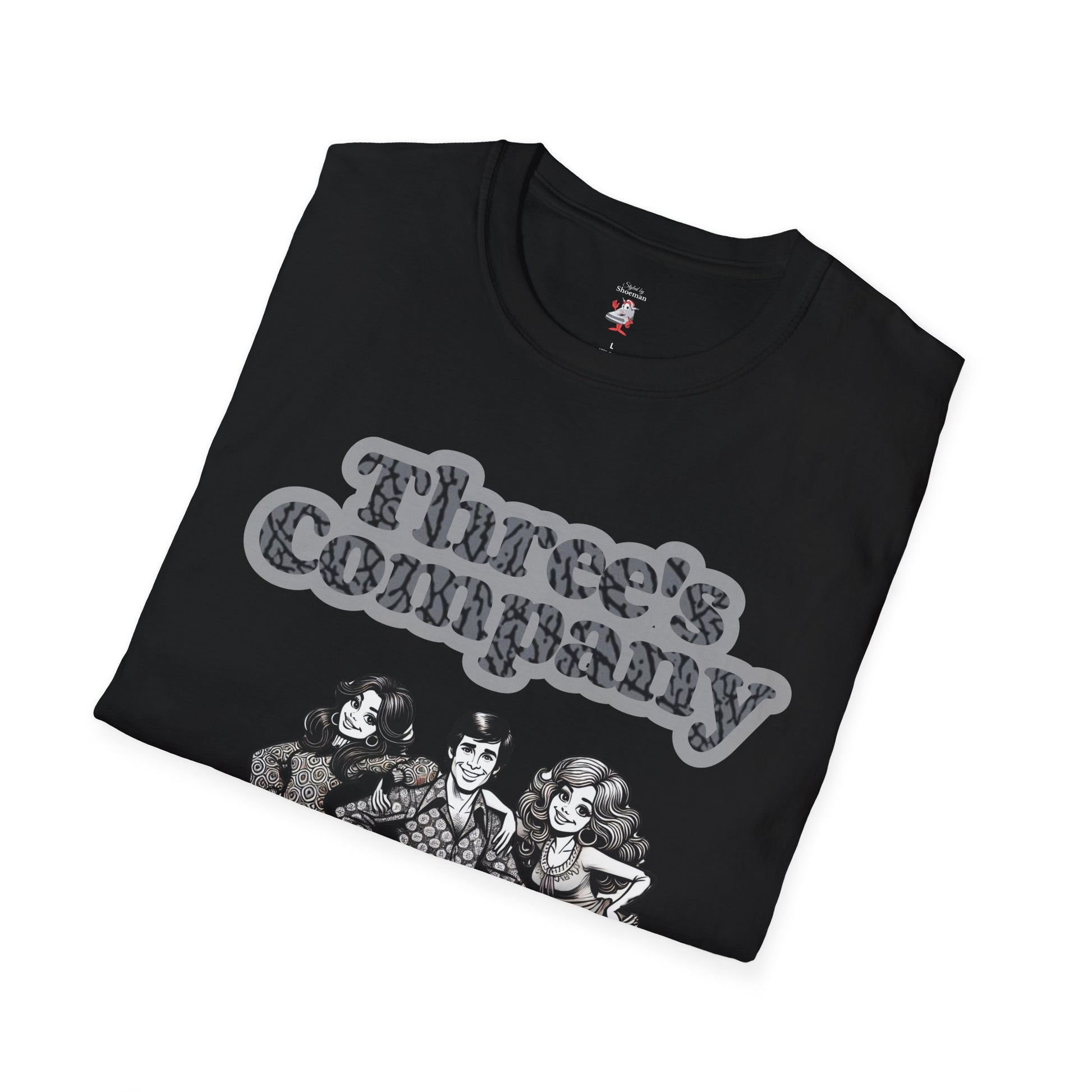 Three's Company Matching Shirt For Jordan Retro 3 Black Cat Unisex T-Shirt Nike