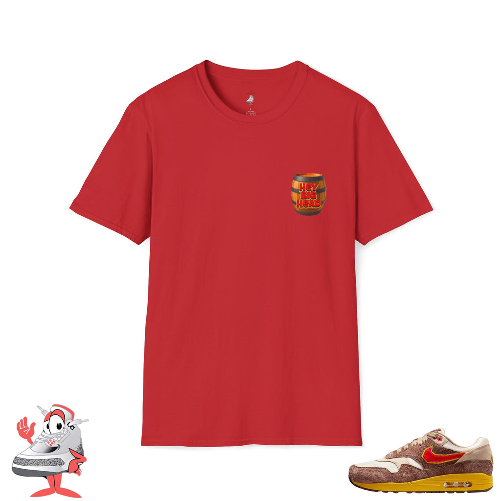 Matching Shirt for Nike Air Max 1 Big Head Origin Hey Big Head Barrel T-Shirt