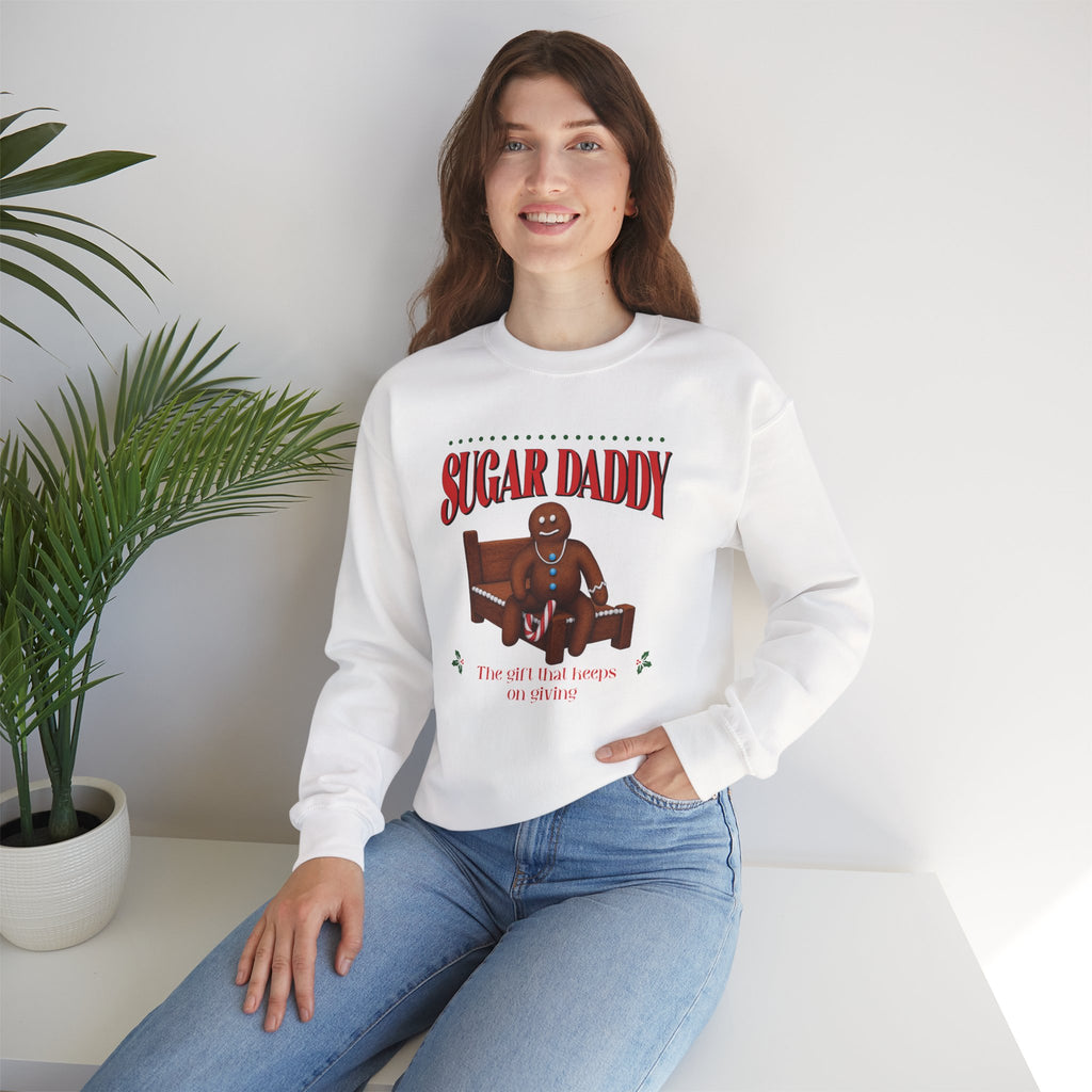 Funny Sugar Daddy Gingerbread Christmas Sweater Holiday Crewneck Sweatshirt