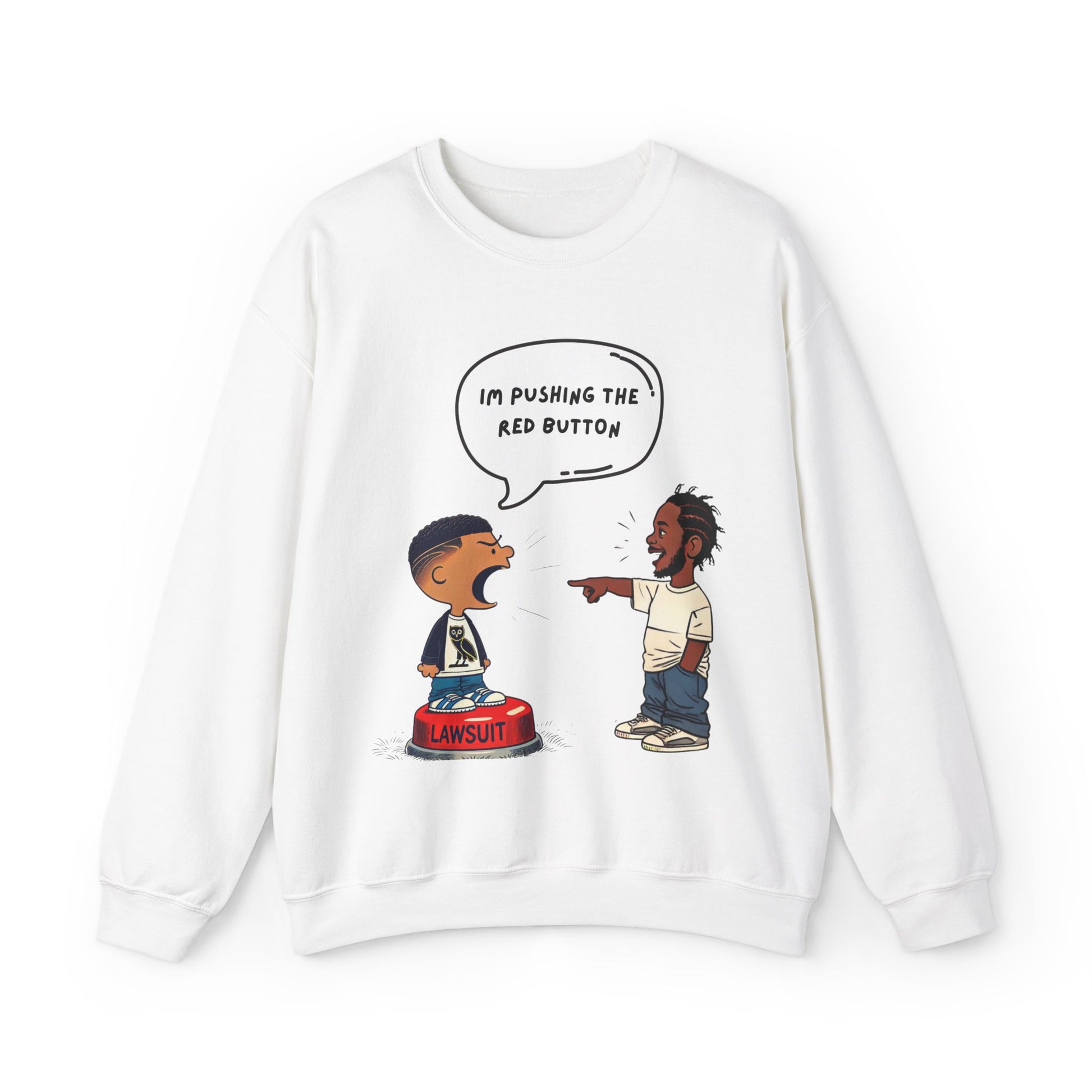 Kendrick Lamar Drake Graphic Sweater Hip Hop Crewneck Merch Not Like Streetwear