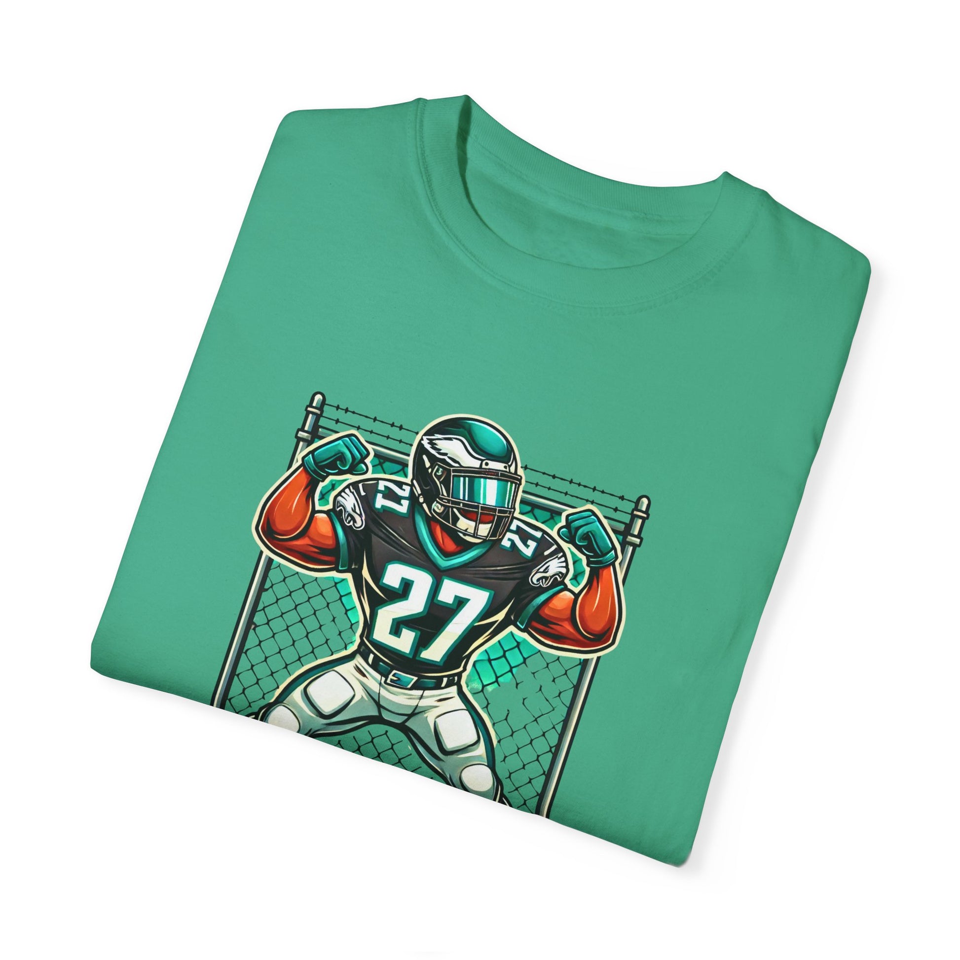 Quintanamo Bay Football Graphic T-Shirt NFL Philadelphia Eagles Quinyon Mitchell