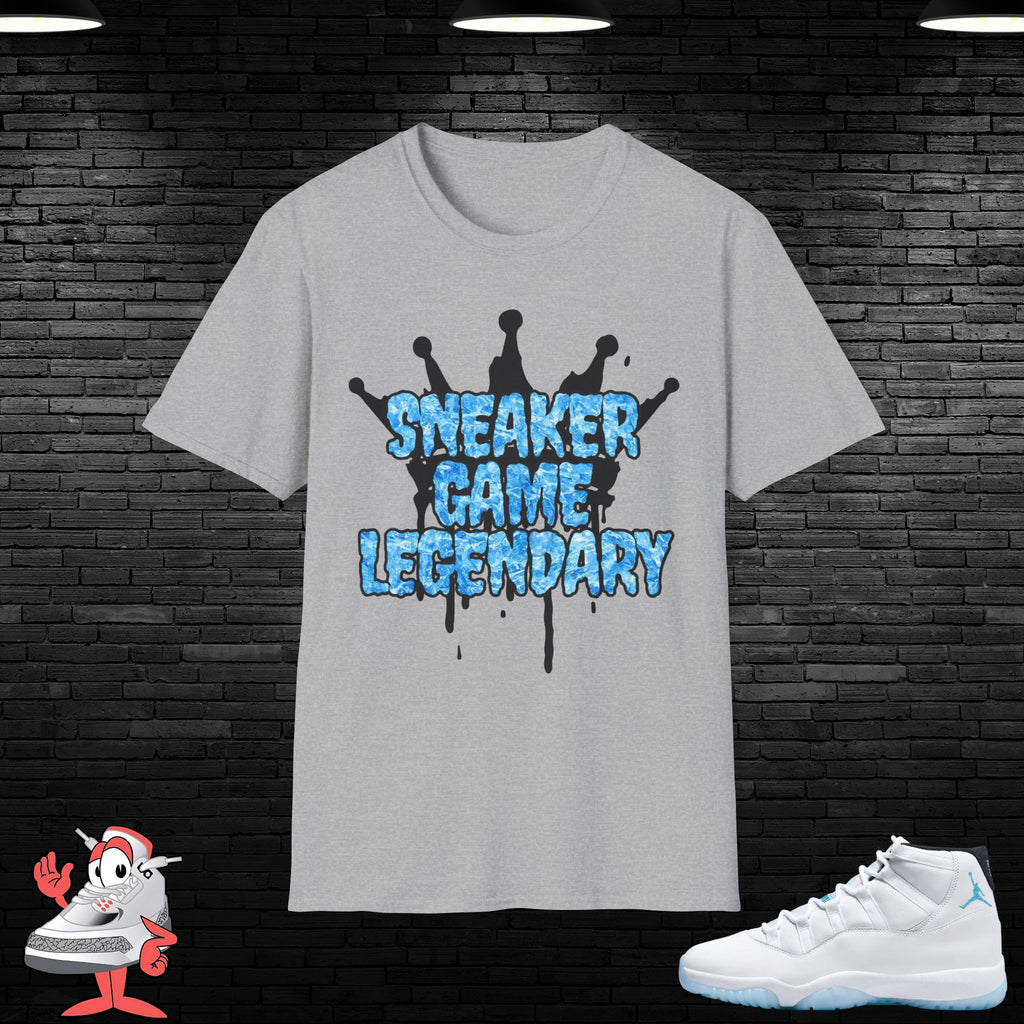 Legend Blue Matching T-Shirt Retro 11 Tee Unisex Shirt Top Jordan XI Legendary