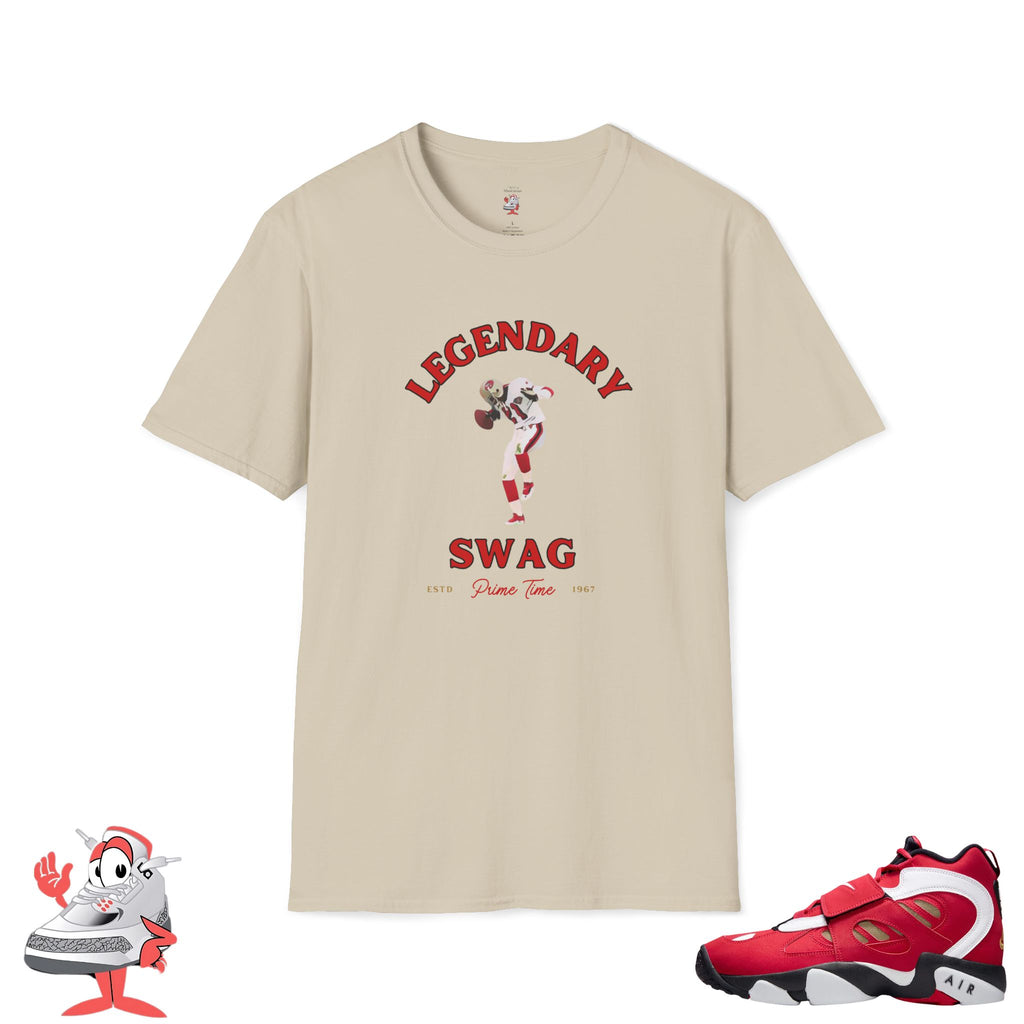 Legendary Swag T-Shirt Matches Nike Air Diamond Turf Prime Red 49ers Tee Deion