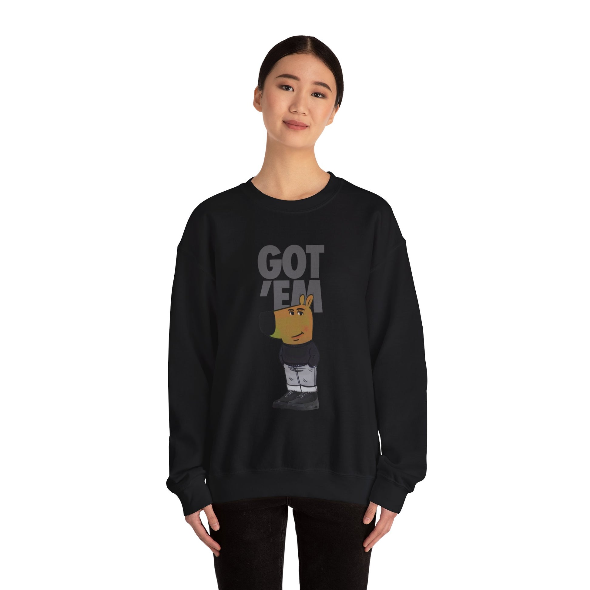 Chill Guy Got Em Matching Crewneck Sweater For Jordan Retro 3 Black Cat Unisex