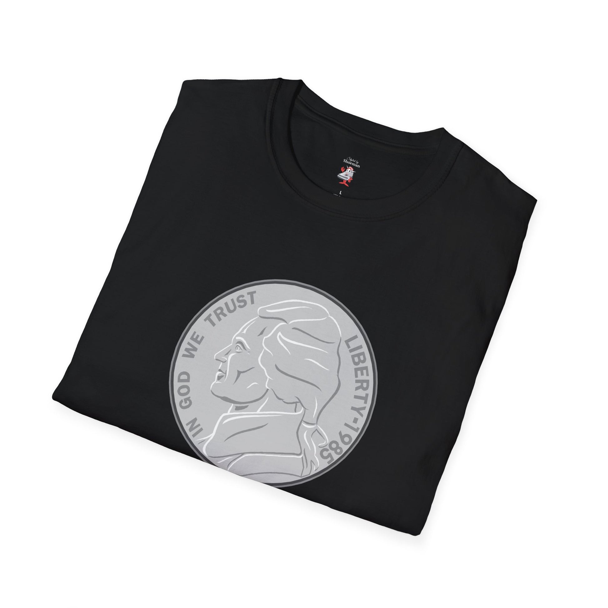 T-Shirt For Air Jordan Retro 5 Reimagined Black Metallic Silver Match V Sneaker