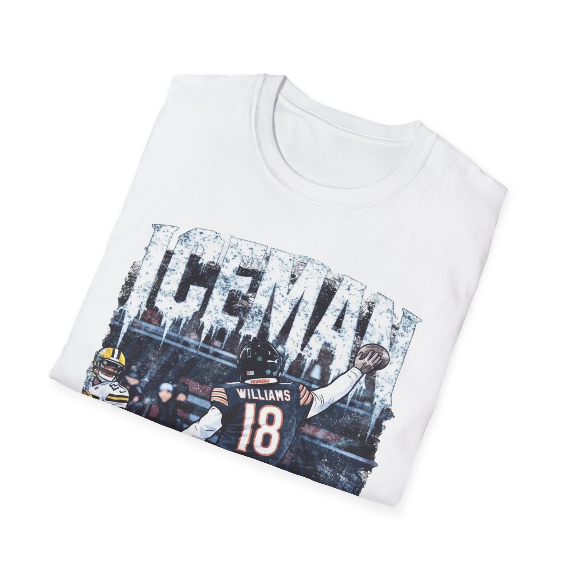 Caleb Williams Iceman Chicago Bears Football Fan T-Shirt Viral Playoff NFL Tee