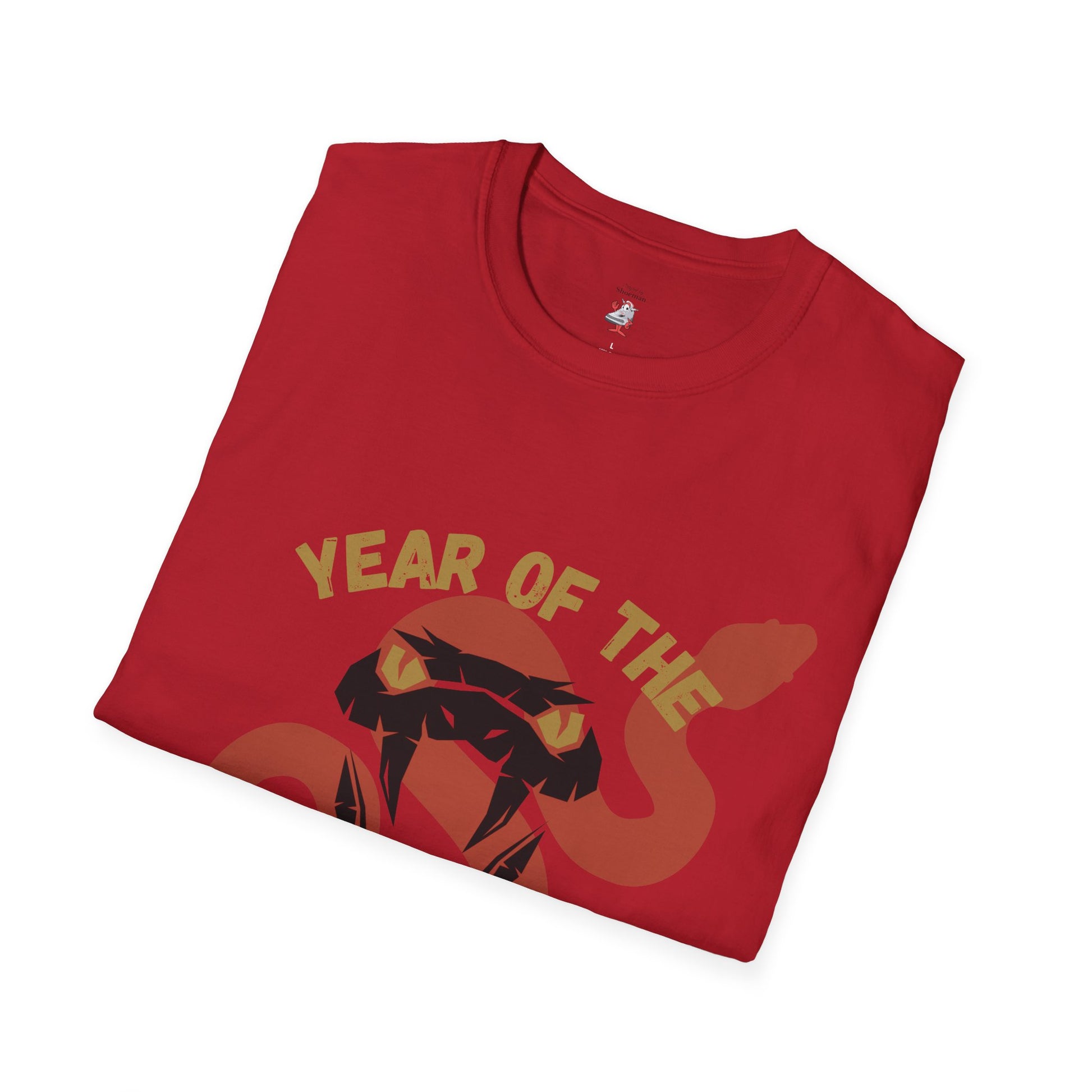 Matching Shirt For Kobe V Proto Year Of Mamba Snake Red Gold Unisex Tee Sneaker