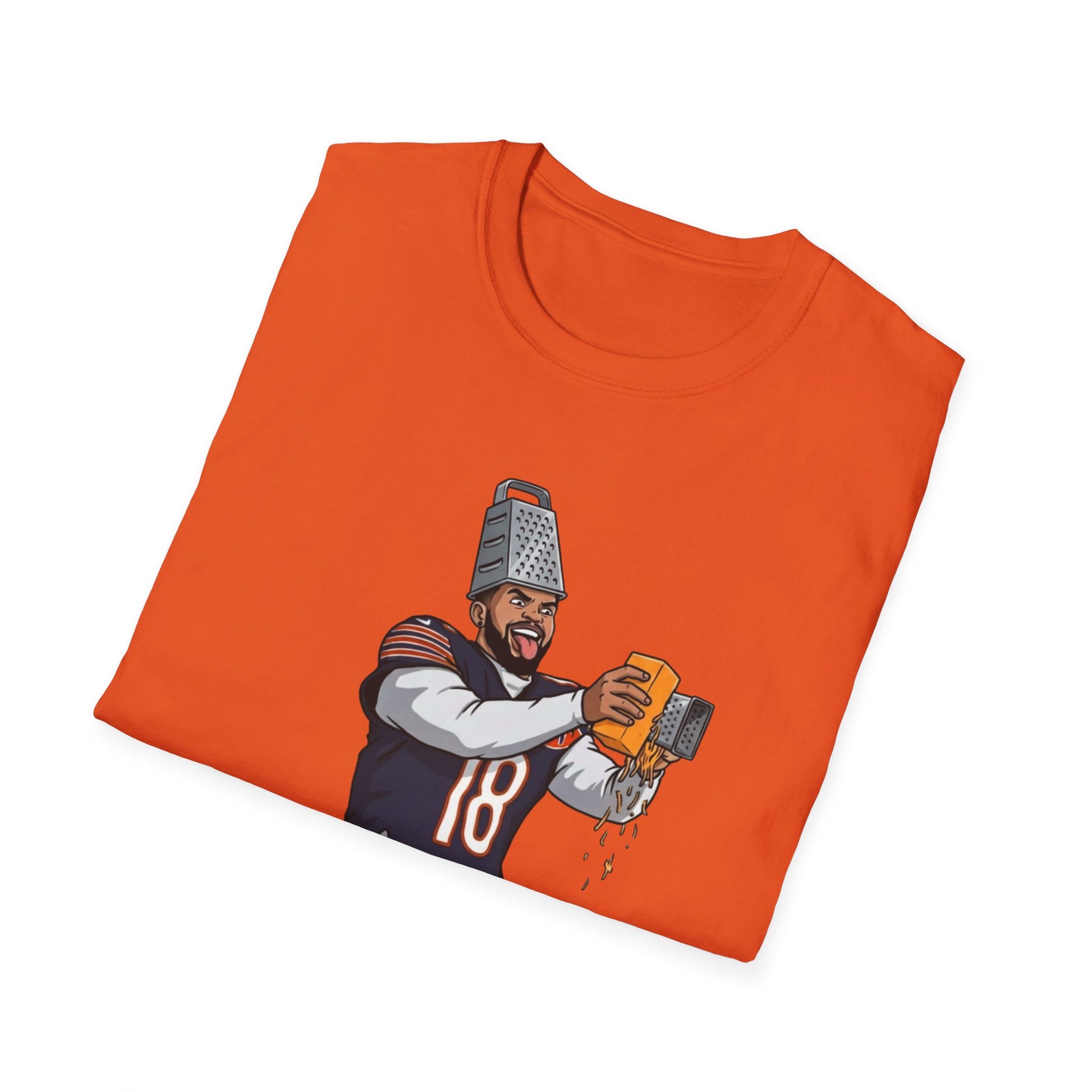 Caleb Williams Cheese Grater Funny Chicago Bears Football Fan T-Shirt NFL Tee