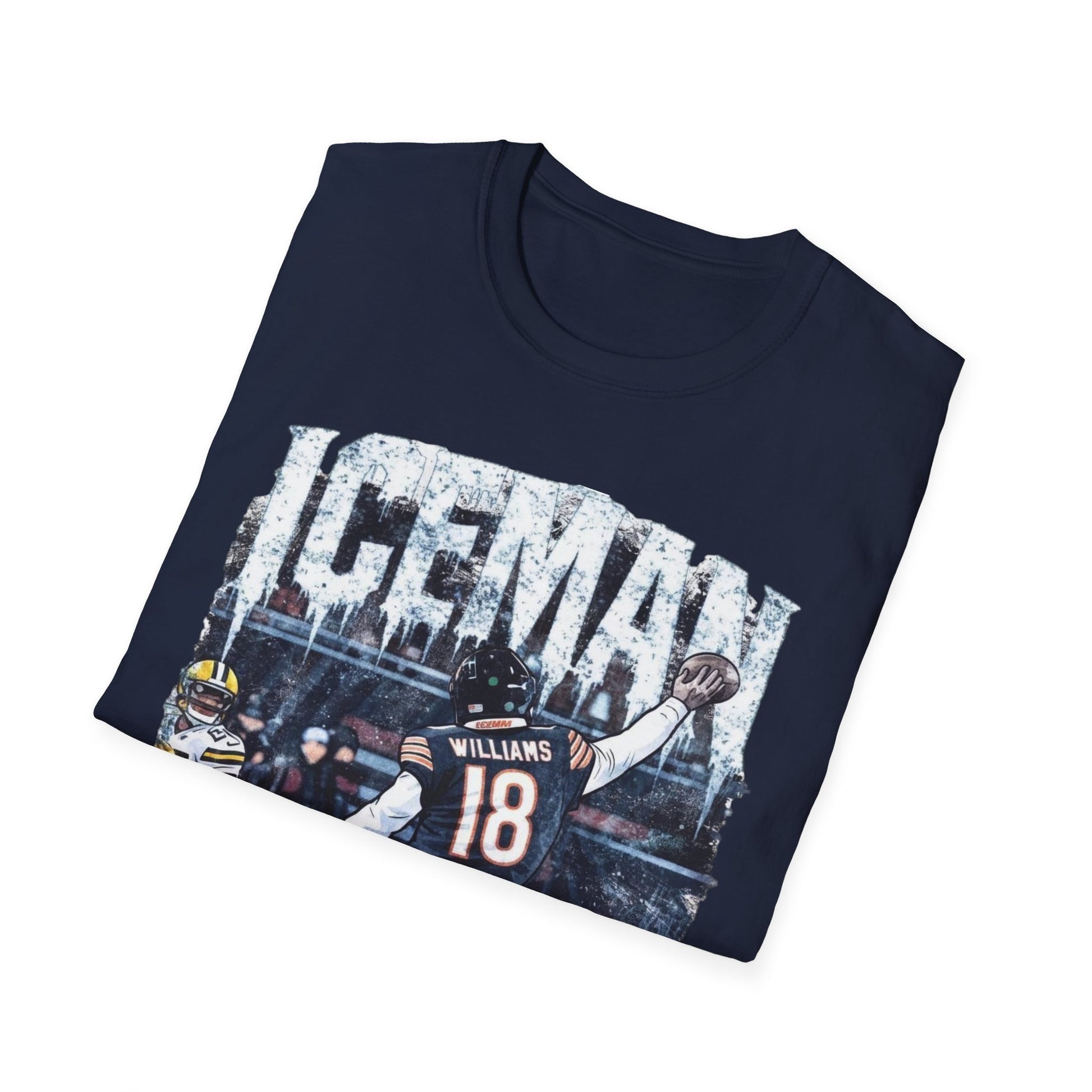 Caleb Williams Iceman Chicago Bears Football Fan T-Shirt Viral Playoff NFL Tee